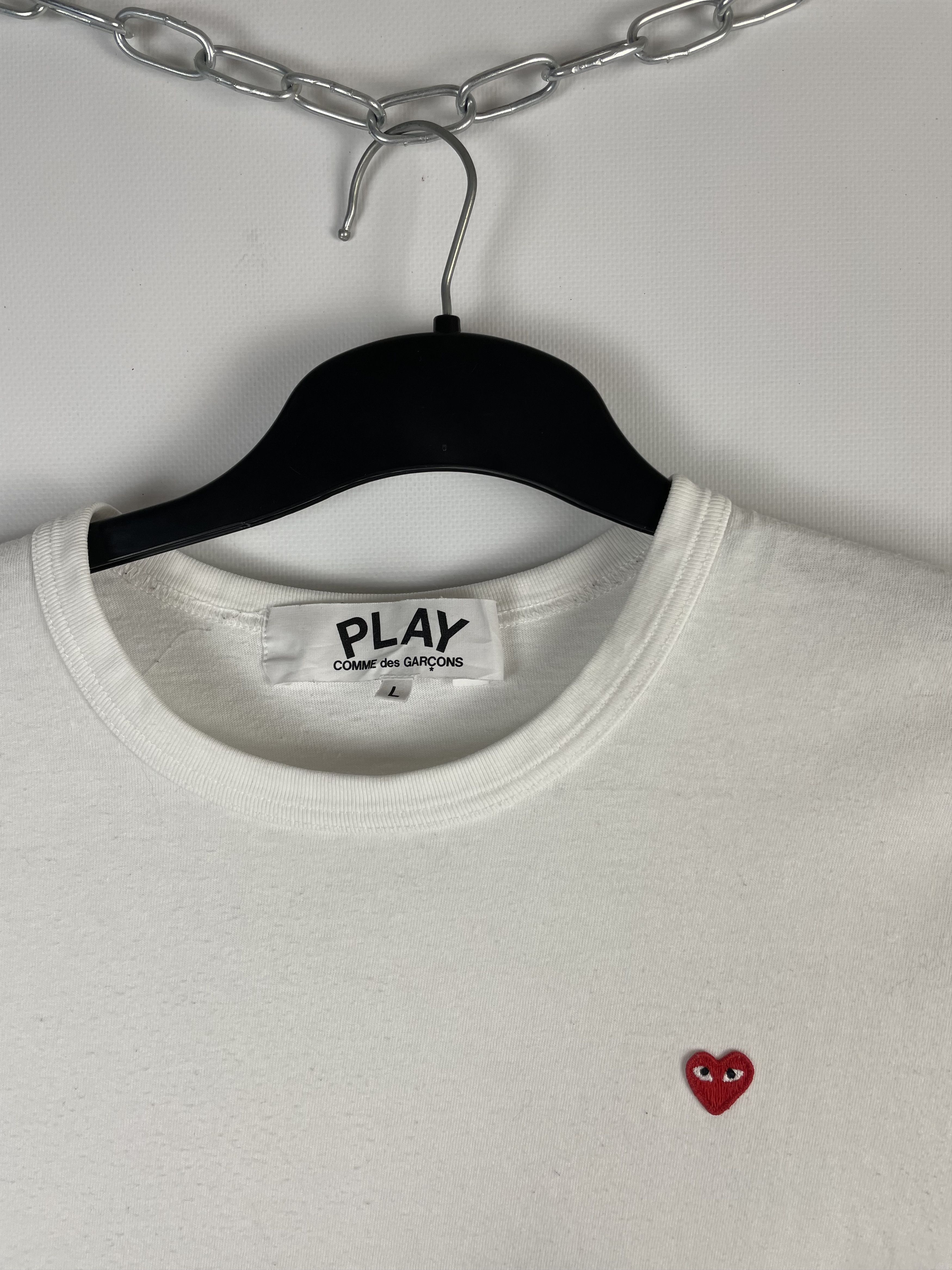 Comme des Garcons Play Comme des Garçons tee logo hearts Size US L / EU 52-54 / 3 - 4 Thumbnail
