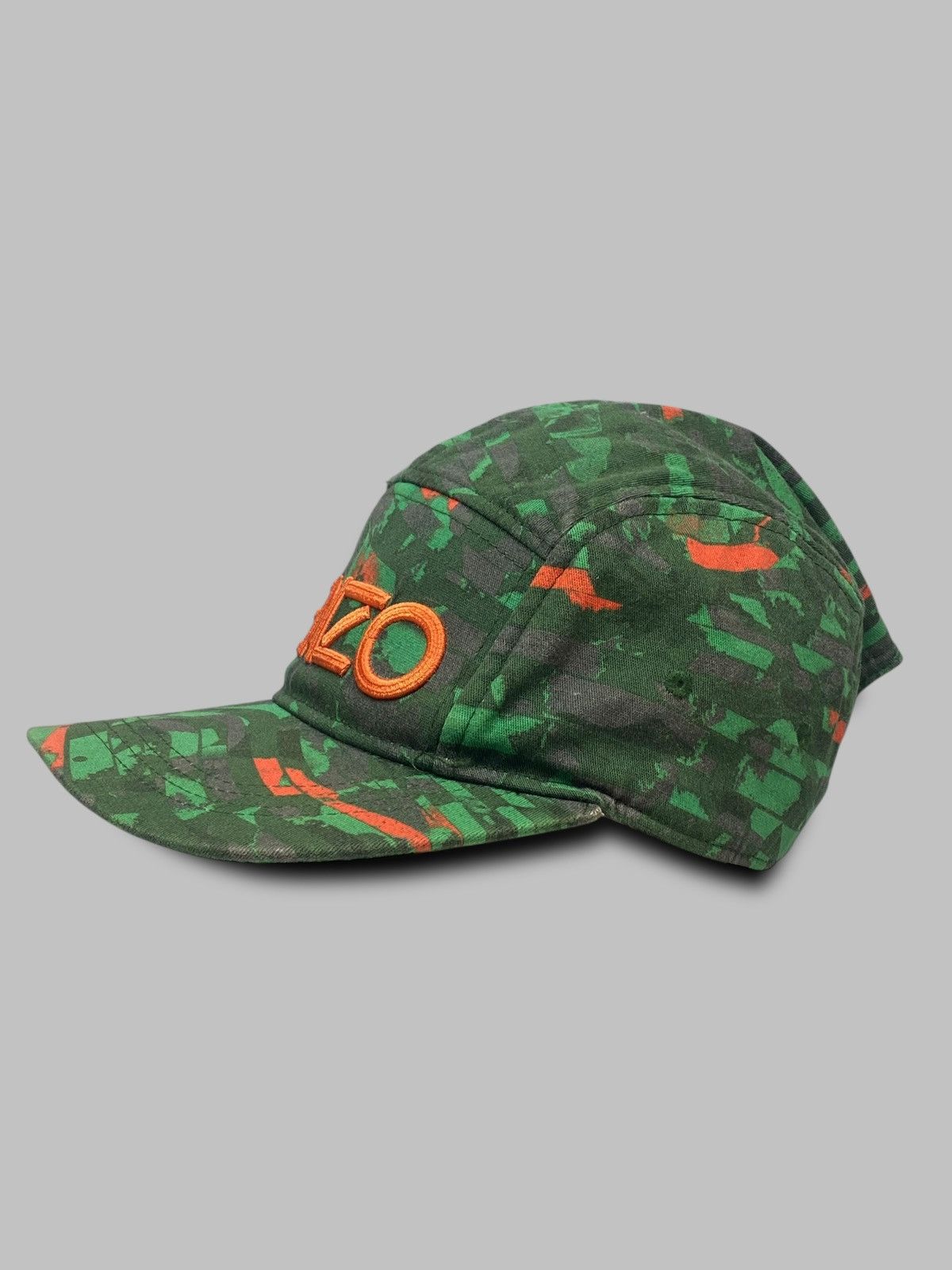 Kenzo 🔥 KENZO CAMOUFLAGE STYLE 5-PANEL CAP HAT LUXURY STRETWEAR Size ONE SIZE - 2 Thumbnail
