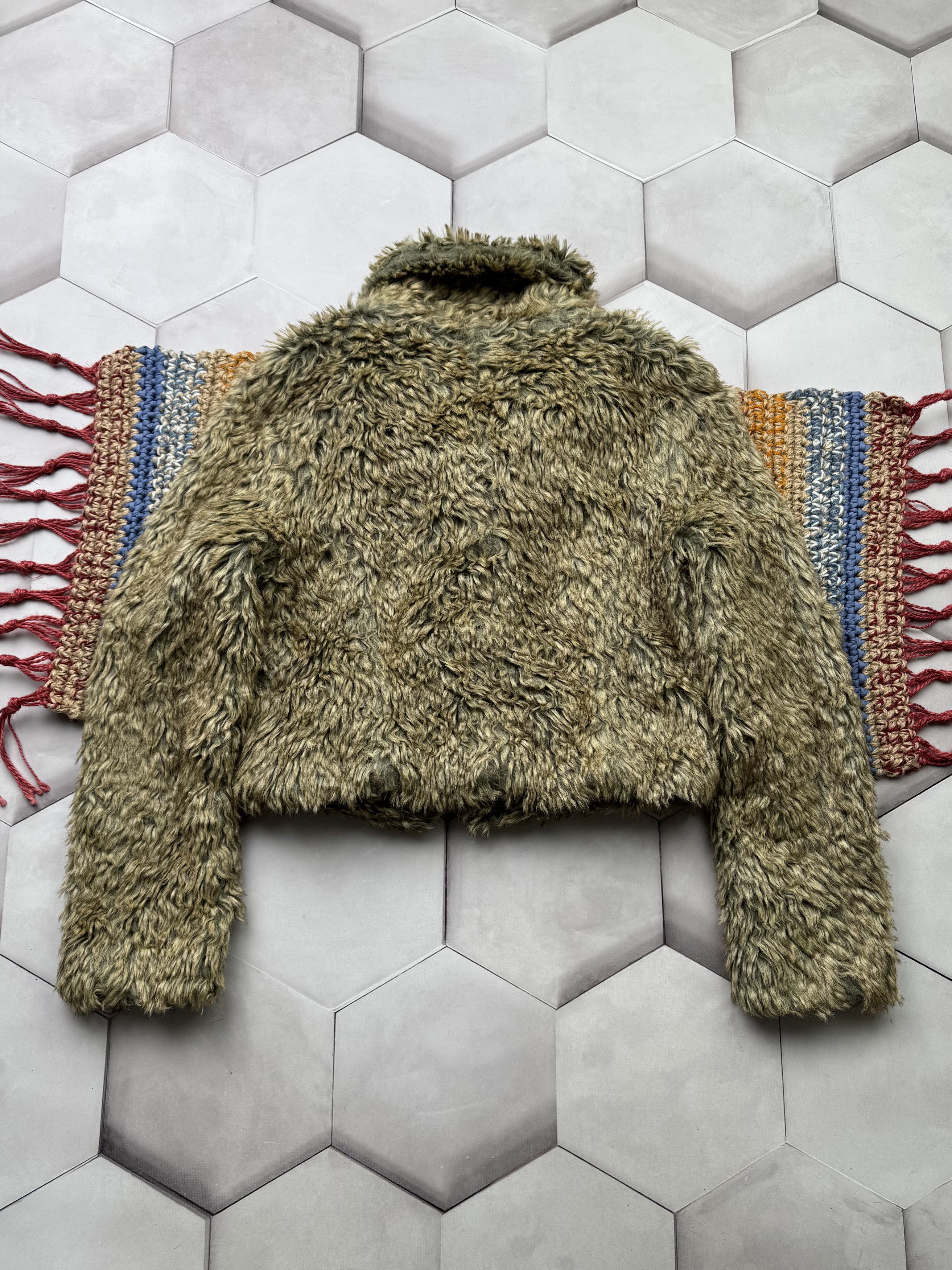 Vintage Vintage Cropped Faux Fur Jacket (E4) Size S / US 4 / IT 40 - 5 Thumbnail
