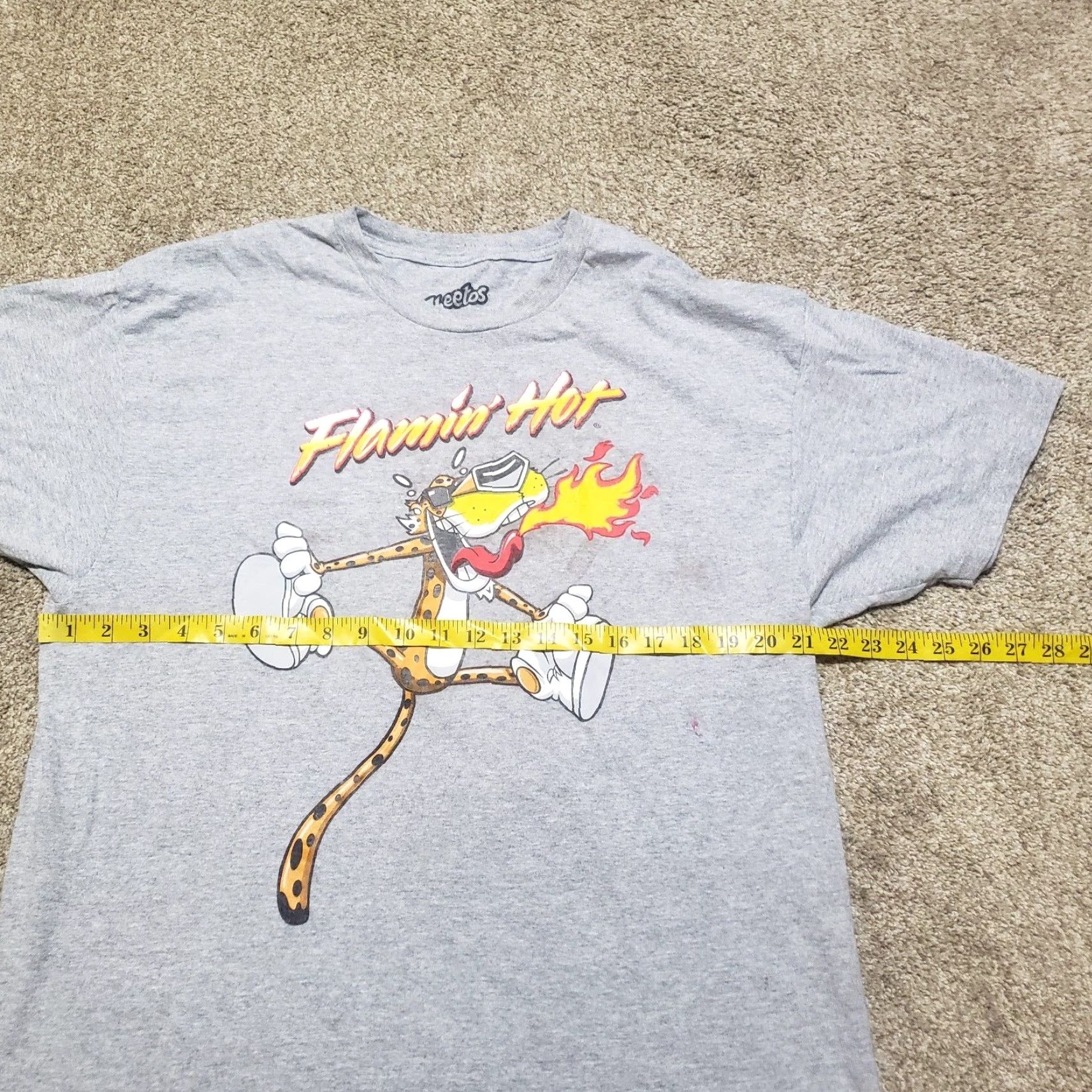 Etro CHEETOS Shirt Mens XL Gray Retro T-Shirt Tee Shirt Food Cheetah Crew Neck Short Sleeve Cotton Blend Size US XL / EU 56 / 4 - 6 Thumbnail