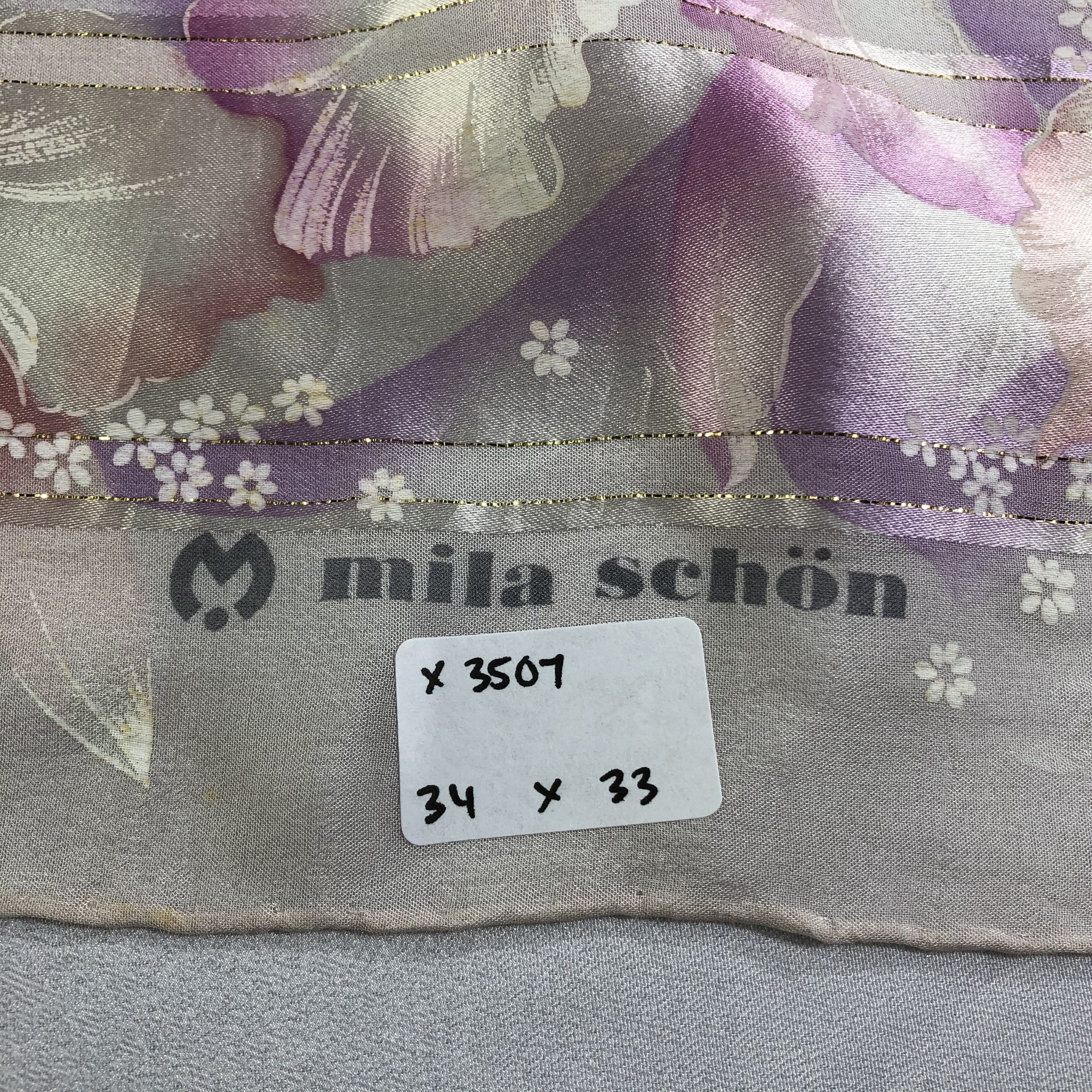 Mila Schon × Vintage Vintage Mila Schon Silk Scarf Size ONE SIZE - 6 Thumbnail