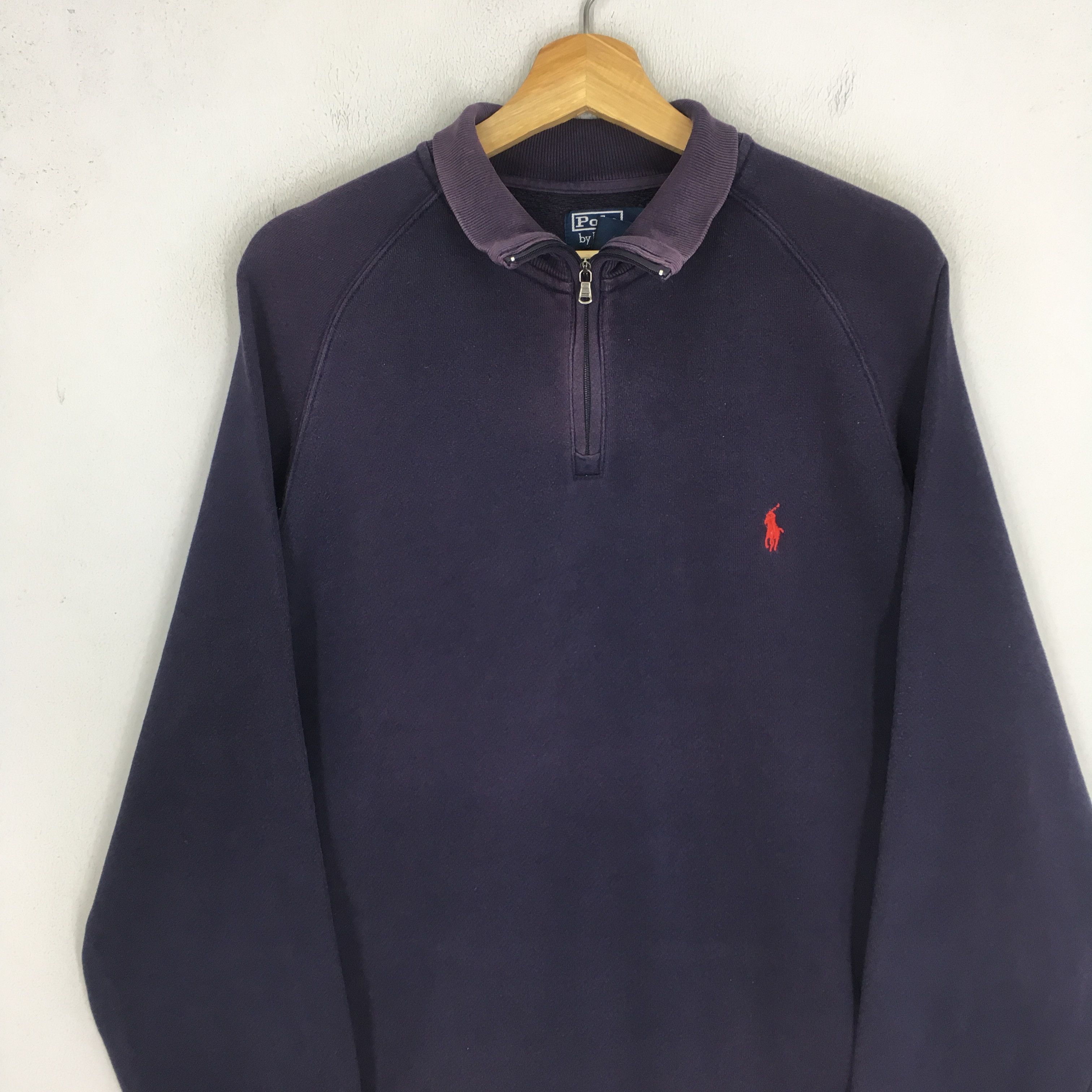 Polo Ralph Lauren Vintage 90's Polo Ralph Lauren Blue Sweatshirt - 1157 -- Size US L / EU 52-54 / 3 - 3 Thumbnail