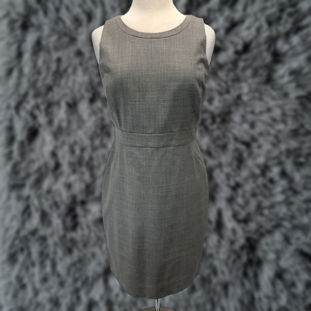 J.Crew NEW J.Crew Pencil Dress 10P Petite Gray Wool Blend Classic Womens Size L / US 10 / IT 46 - 1 Thumbnail