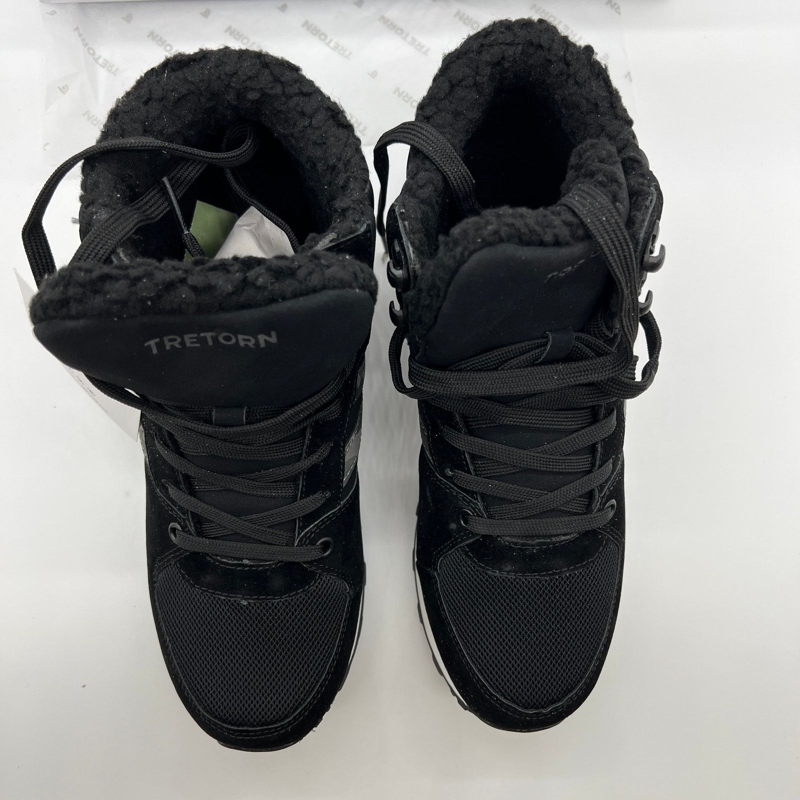 Tretorn Tretorn Lace-Up Hiker Boots Lily Size 8 Medium Black Color Size US 8 / IT 38 - 4 Thumbnail