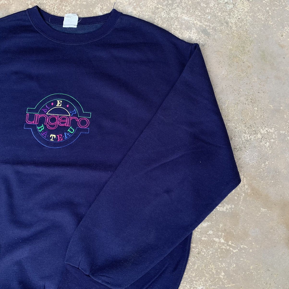 Ungaro Paris Vintage 90s Ungaro Paris Crewneck Embroidered Logo Size US L / EU 52-54 / 3 - 5 Thumbnail