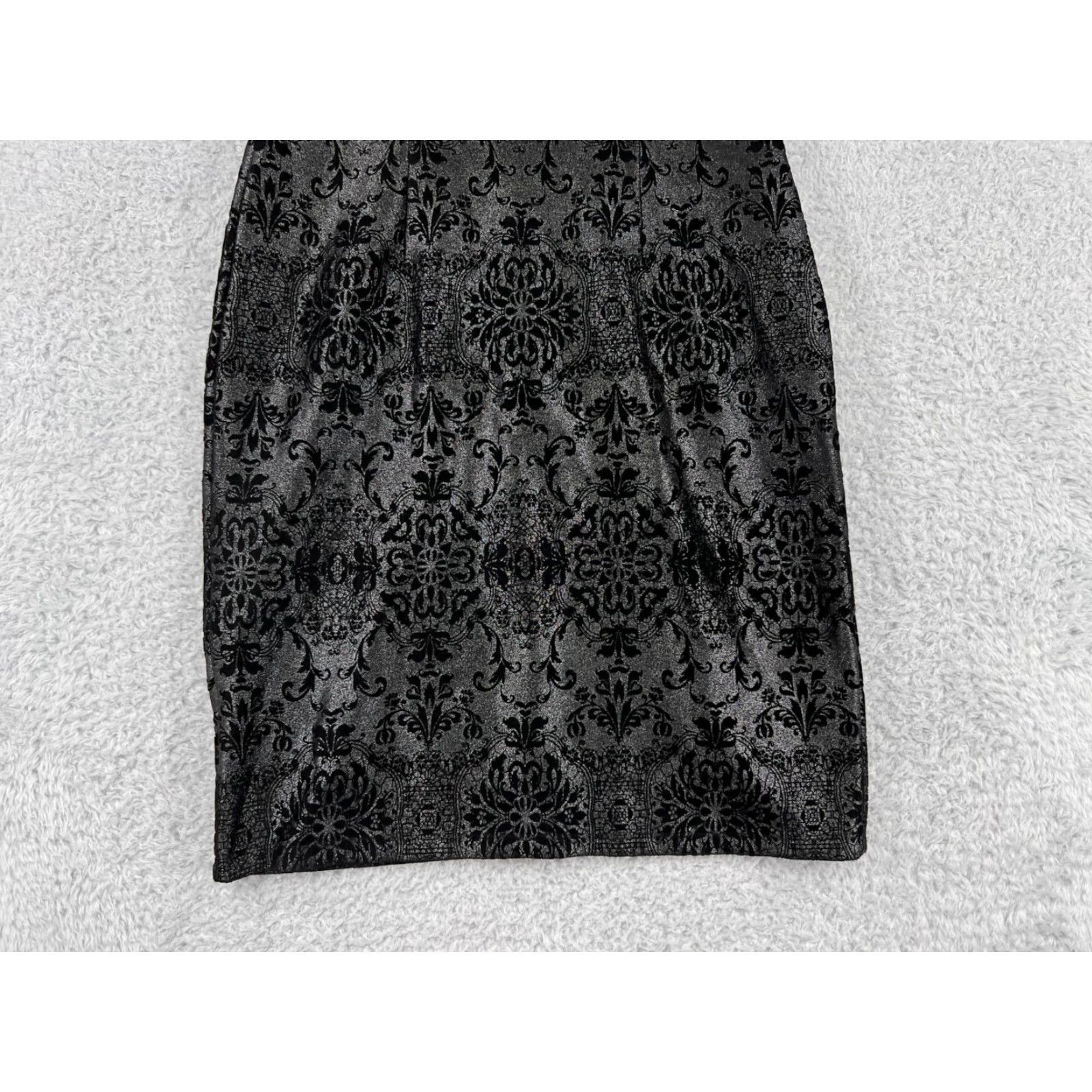 Vintage Enfocus Studio Dress Womens 4 Black Floral Print Sleeveless Polyester Blend Size S / US 4 / IT 40 - 6 Thumbnail
