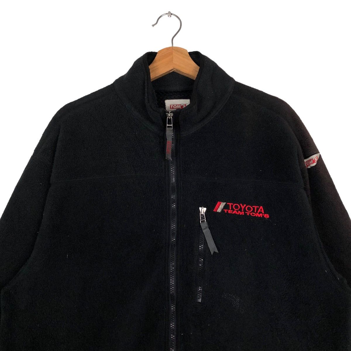 Japanese Brand 🔥90’s Vtg Fleece Bomber Jacket Toyota Racing Toms Racing Size US L / EU 52-54 / 3 - 3 Thumbnail