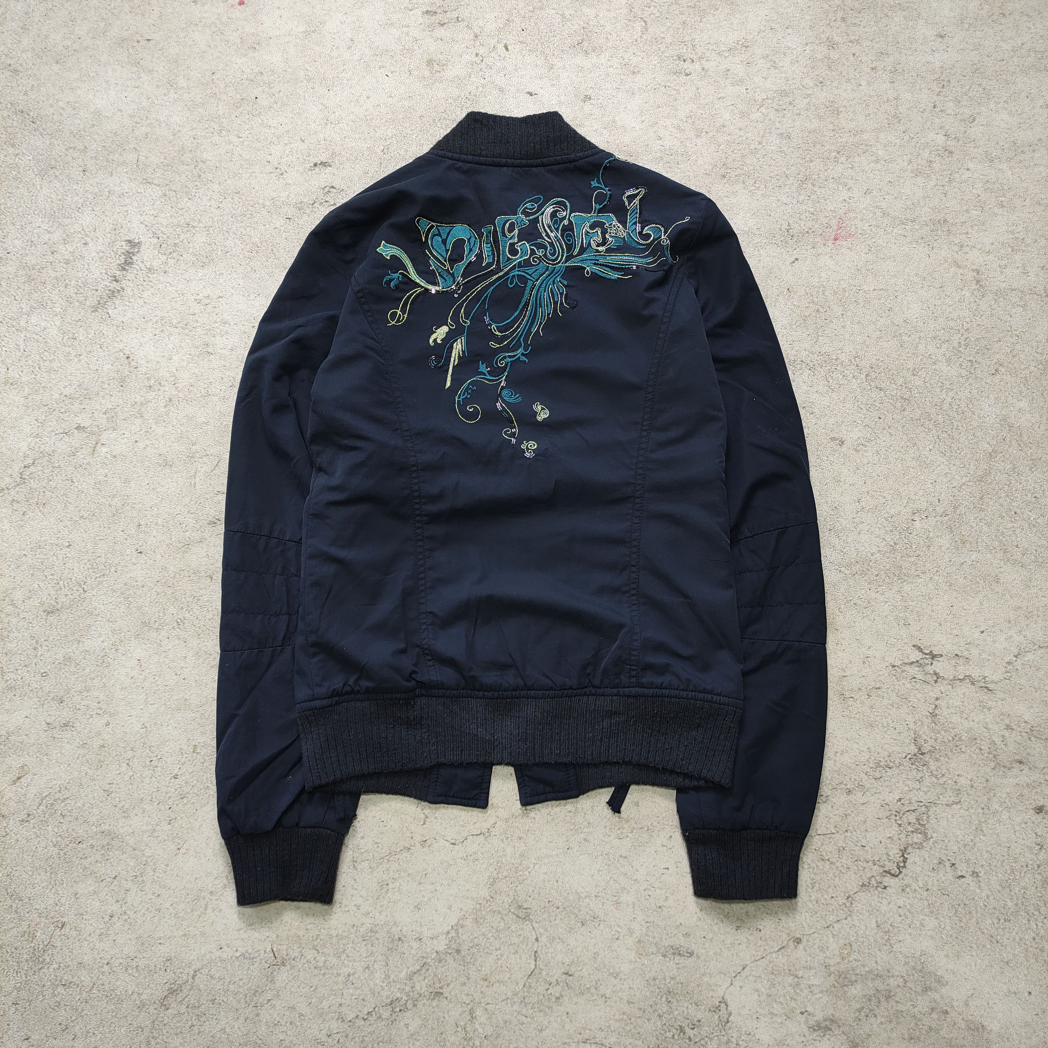 Diesel Diesel Y2K Jacket 2000s Embroidery Floral Size US S / EU 44-46 / 1 - 5 Thumbnail