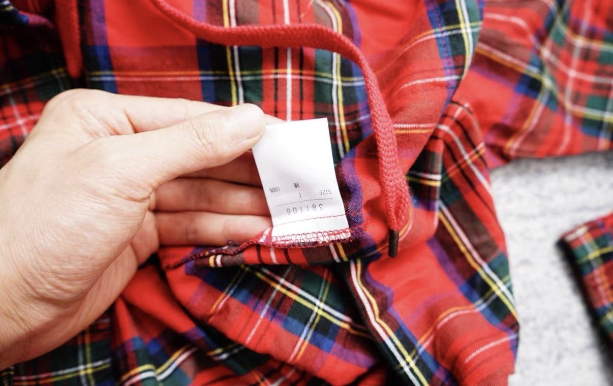 Iroquois Japan Iroquois Plaid Drawstring Sweatshirt Size US XS / EU 42 / 0 - 9 Thumbnail