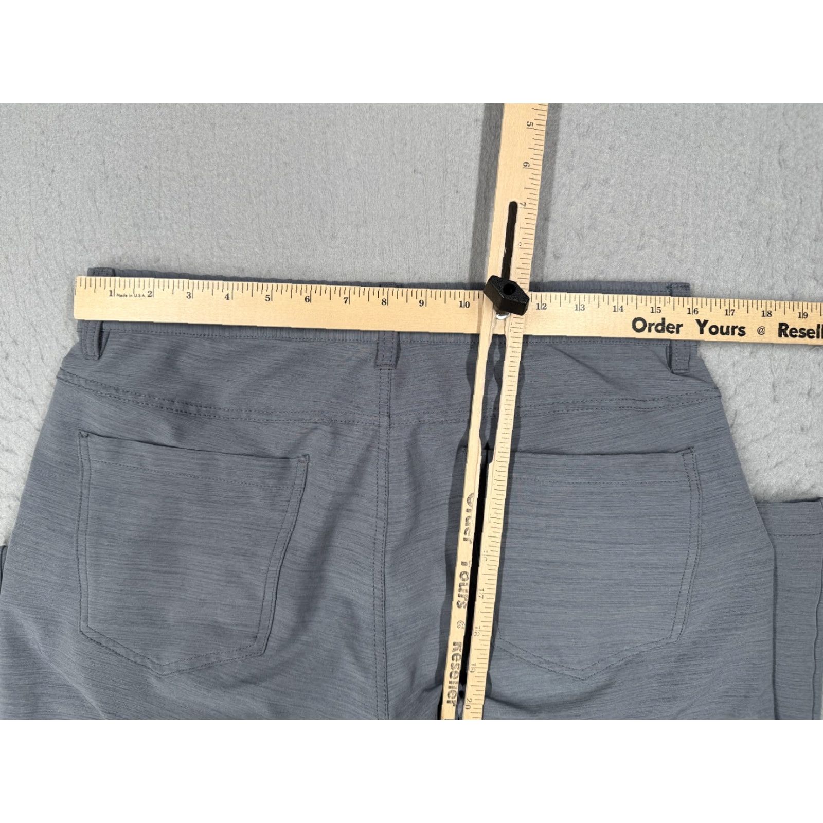 BYLT Kinetic Pant Mens 33 Gray Performance Stretch Athletic Casual Pants Comfort