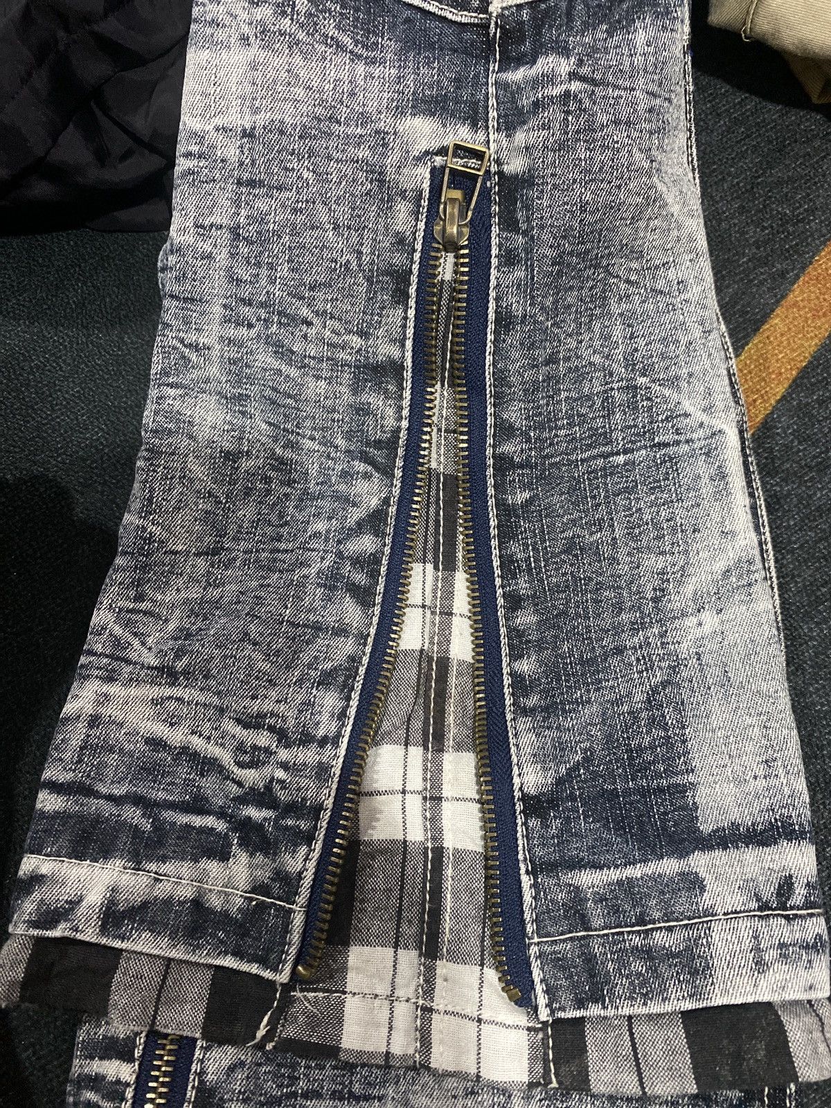 If Six Was Nine × LOWBOX × Le Grande Bleu (L.G.B.) JAPAN BRAND LOWBOX BONDAGE DESIGN FLARE LEG OPENING Size US 30 / EU 46 - 5 Thumbnail