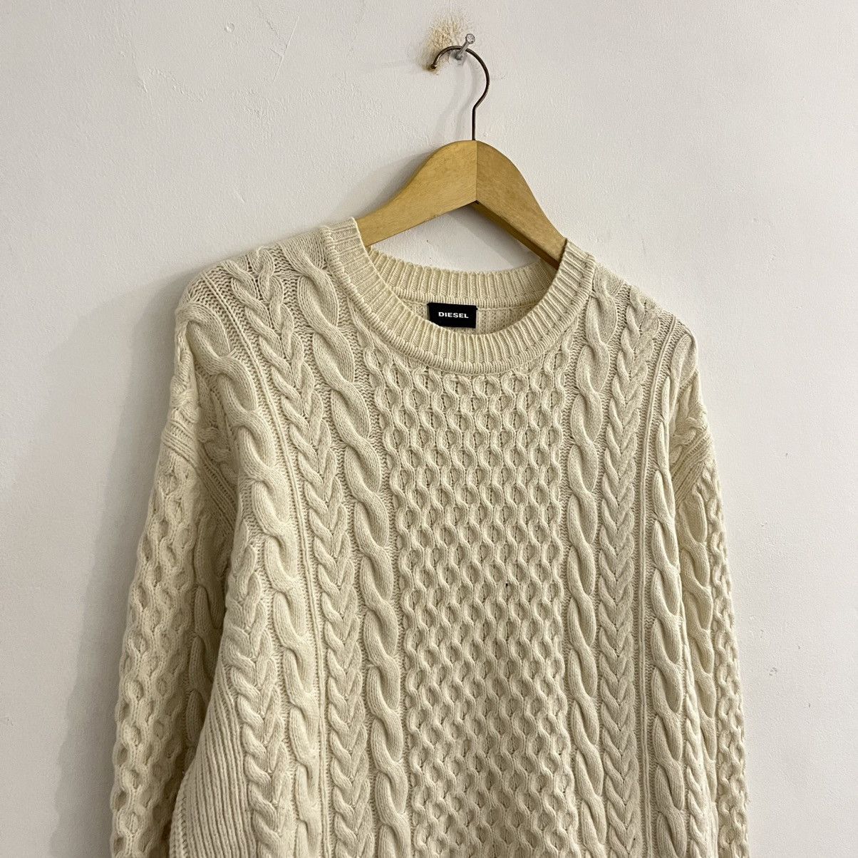 Diesel Diesel Cable Knitted Sweater Size US L / EU 52-54 / 3 - 3 Thumbnail