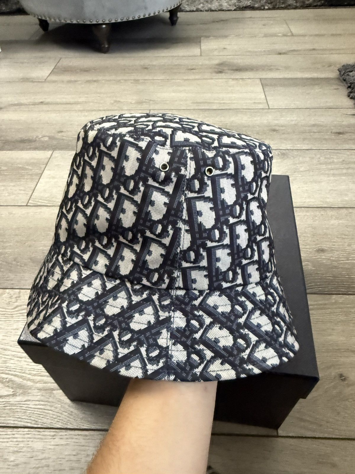 Christian Dior Monsieur Christian Dior Monsieur Diorissimo Reversible Bucket Hat Size ONE SIZE - 14 Thumbnail