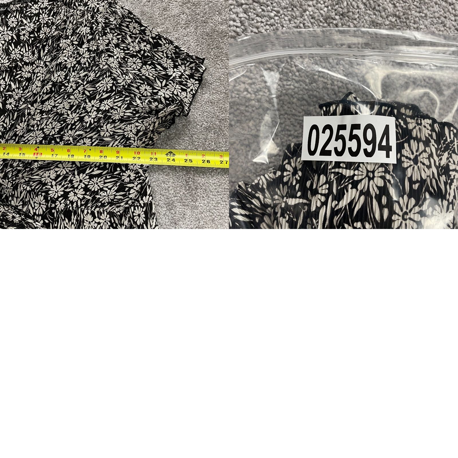 Vintage Connected Blouse Womens 20 Plus Black White Floral Short Sleeve Casual Top Size 3XL / US 20-22 - 8 Thumbnail