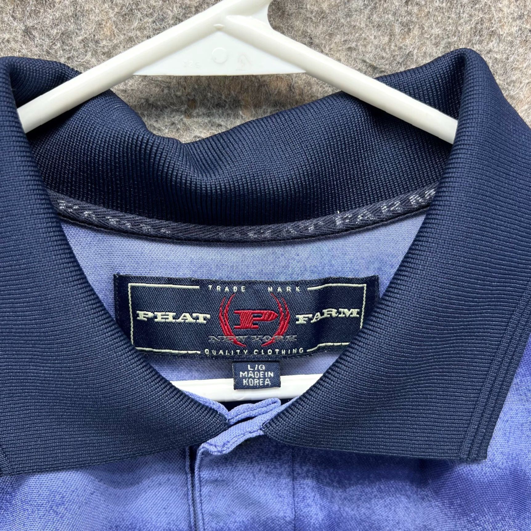 Phat Farm Phat Farm Polo Shirt Mens Large AOP Blue Graphic Print Golf 90s Polo Shirt Mens L Blue 90s Size US L / EU 52-54 / 3 - 6 Thumbnail