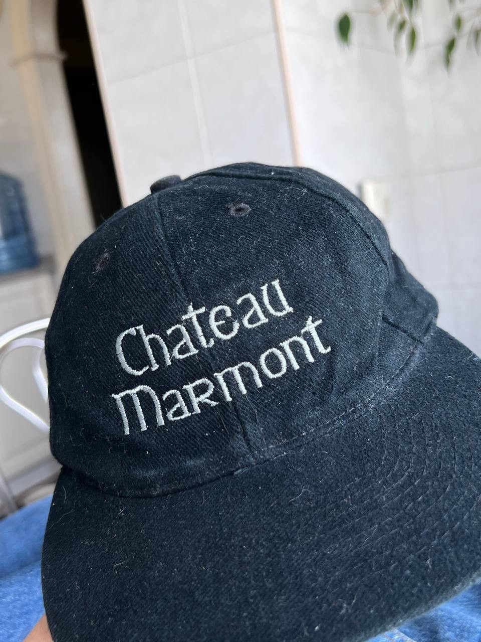 Vintage 90s Chateau Marmont Vintage USA Hotel LA Cap Hat Black 1990s Size ONE SIZE - 4 Thumbnail