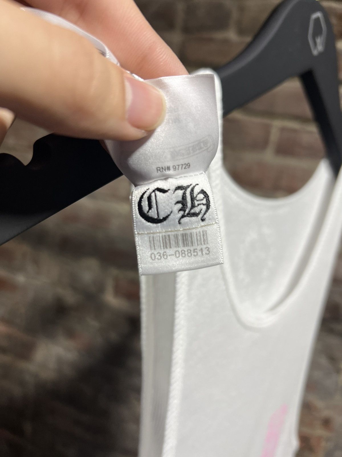 Chrome Hearts Chrome Hearts Tank Top White/Pink Size US M / EU 48-50 / 2 - 7 Thumbnail