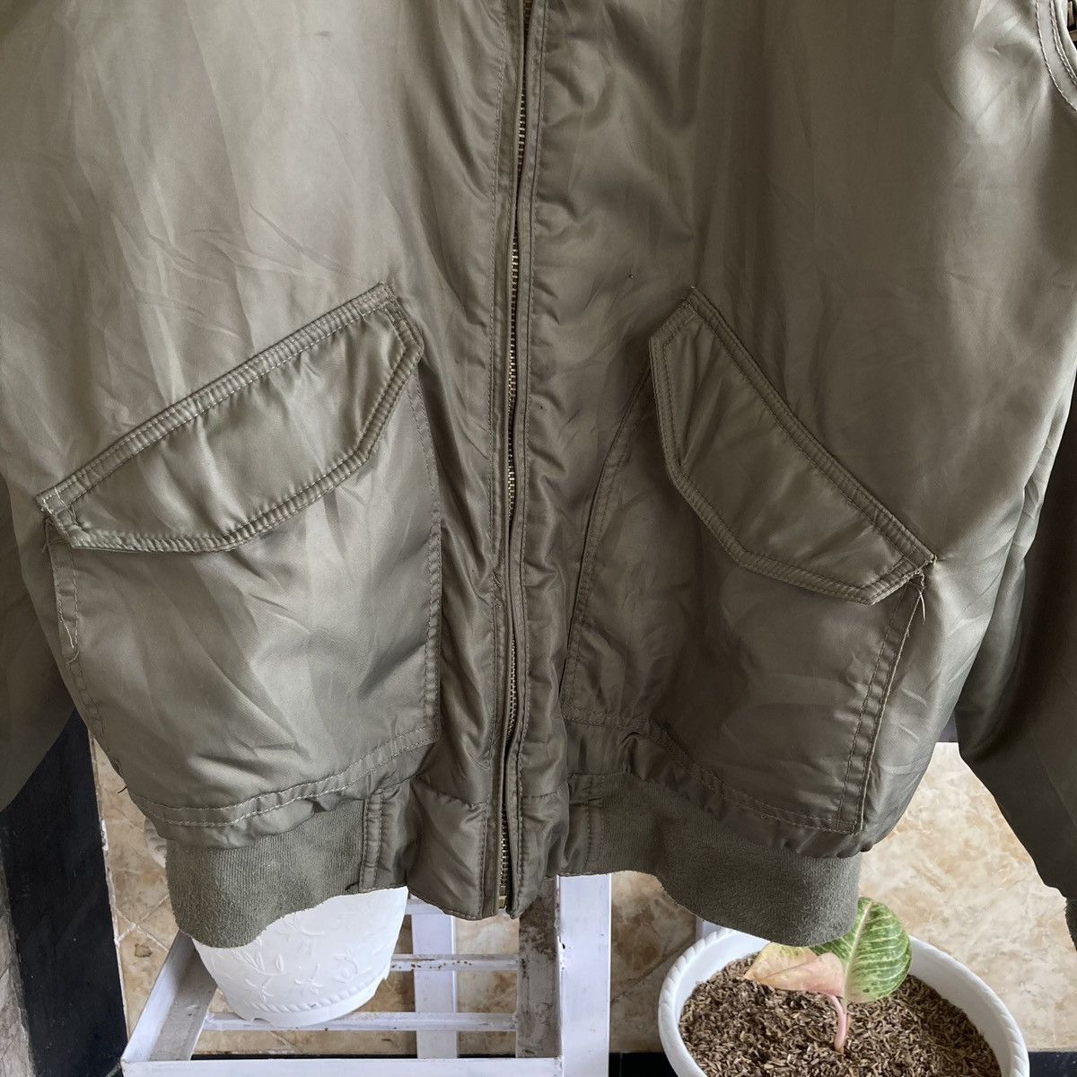 Vintage Vtg Wevic Air Fly Force US Army MA Bomber Military OG Jacket Size US XXL / EU 58 / 5 - 3 Thumbnail