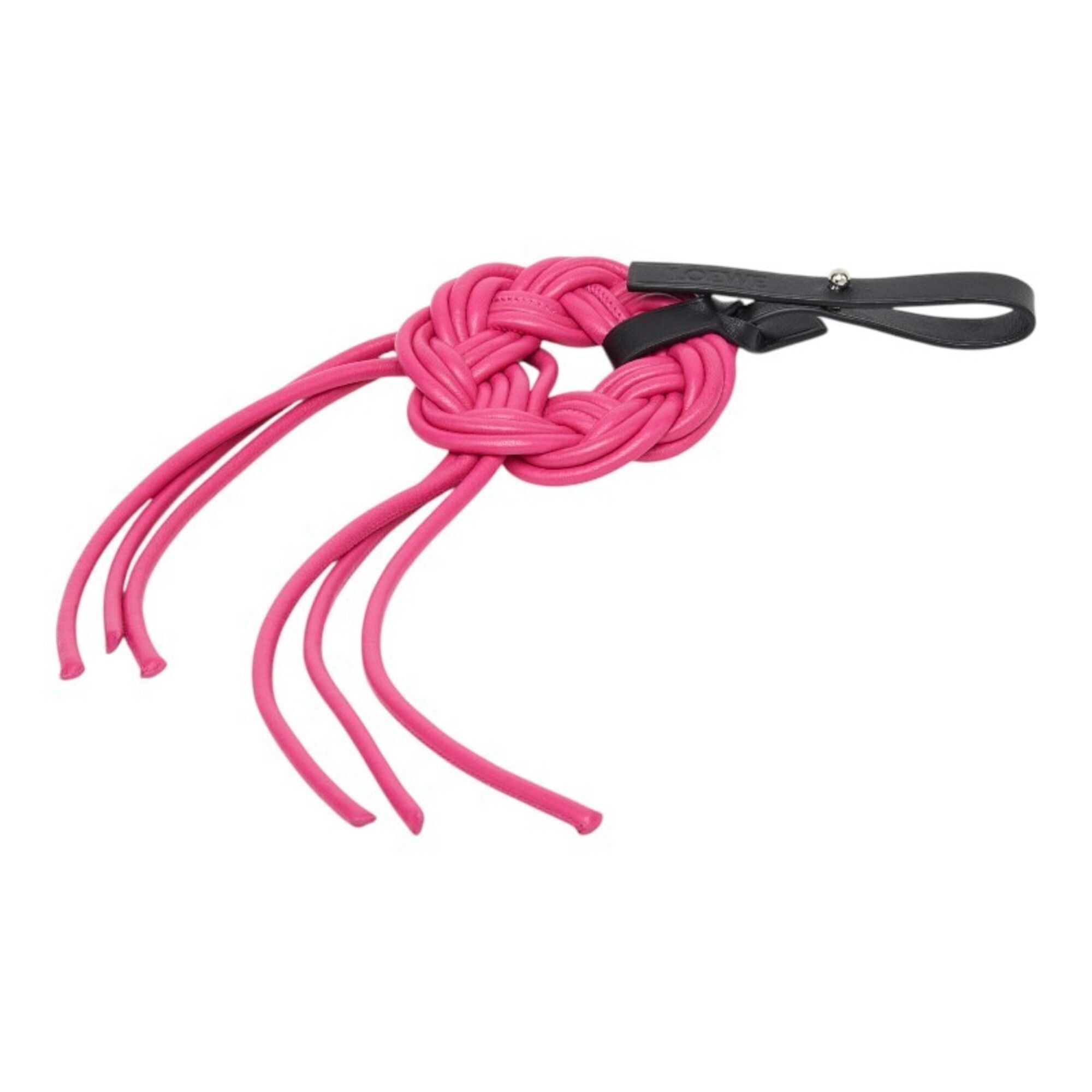 Loewe Loewe accessory bag charm, pink and black leather, for women. Size ONE SIZE - 1 Thumbnail