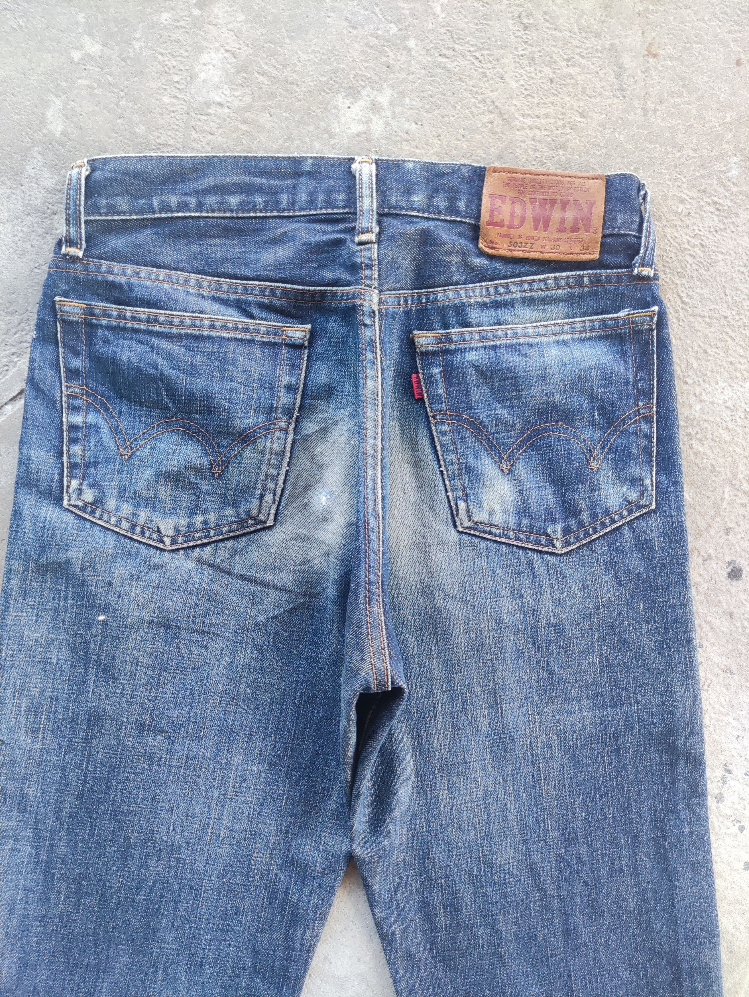 Edwin Vintage Edwin Brand Straight Denim Distressed Faded Pants Size US 29 - 10 Thumbnail
