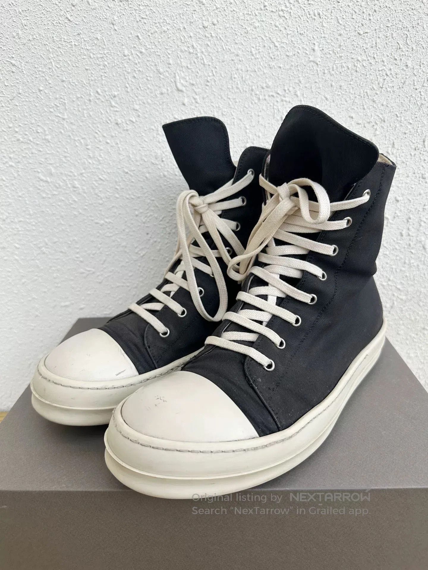 Rick Owens Drkshdw Rick Owens DRKSHDW Two-Tone Sneakers. Size US 9 / EU 42 - 4 Thumbnail