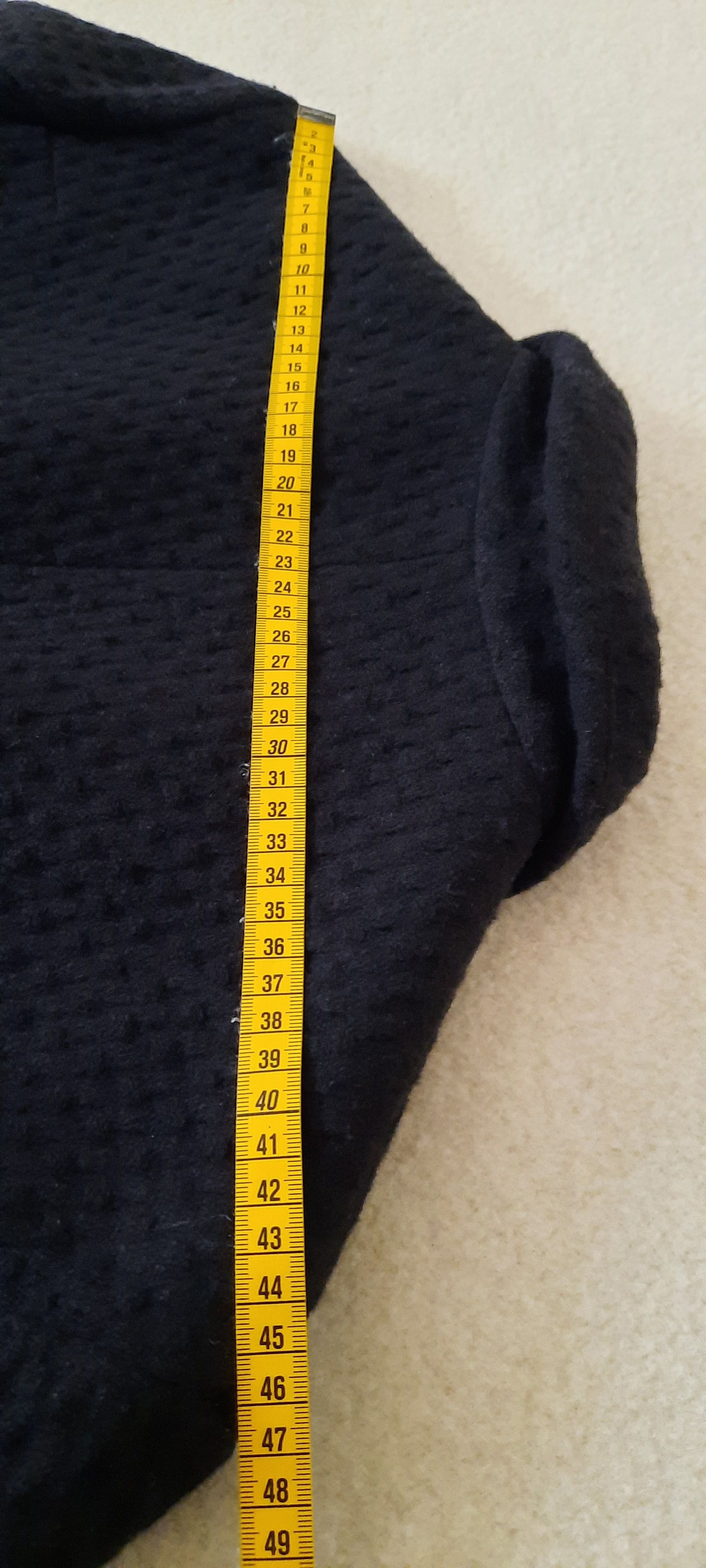 830 SIGN Men’s Wool Jacket Waffle Structure Black M