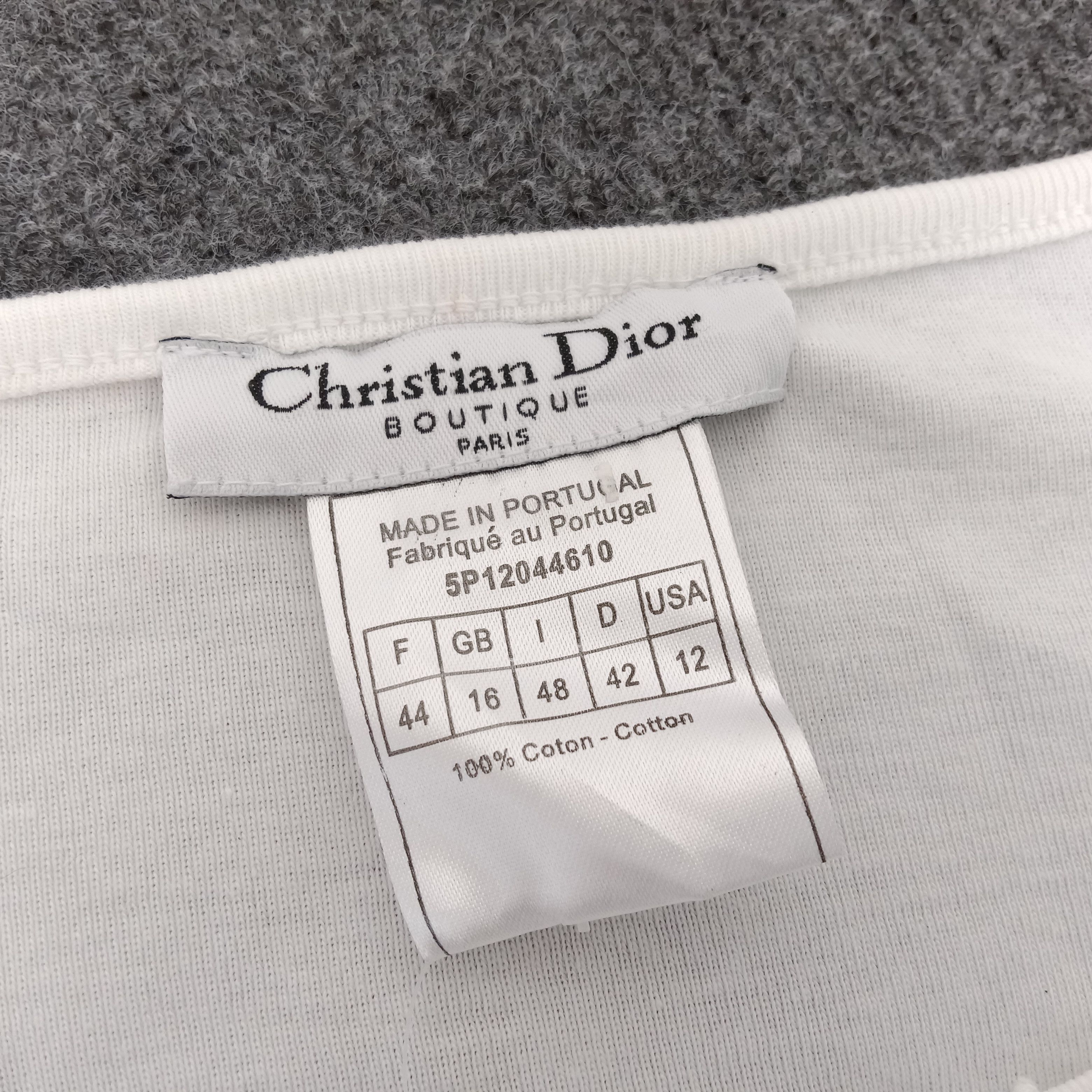 Christian Dior Monsieur × Vintage Christian Dior Italian Brand Long Sleeve Tshirt Size XS / US 0-2 / IT 36-38 - 5 Thumbnail