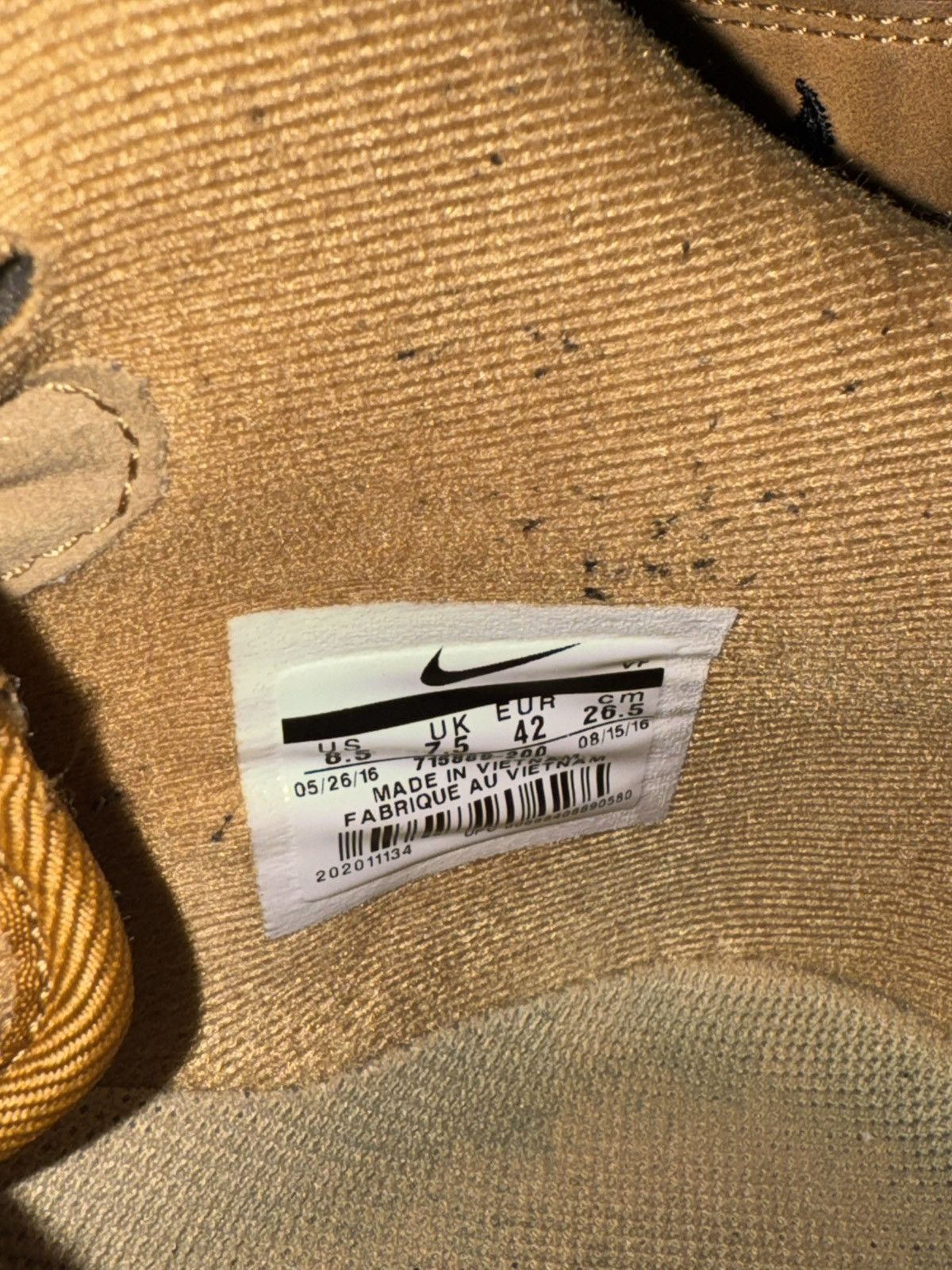 Nike Nike Air Force 1 Mid Flax Outdoor Green Size US 8.5 / EU 41-42 - 7 Thumbnail