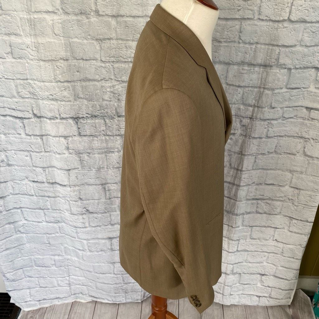 Ralph Lauren Ralph Lauren wool tan suit w/fully lined 3 button jacket and Size 44R - 11 Thumbnail