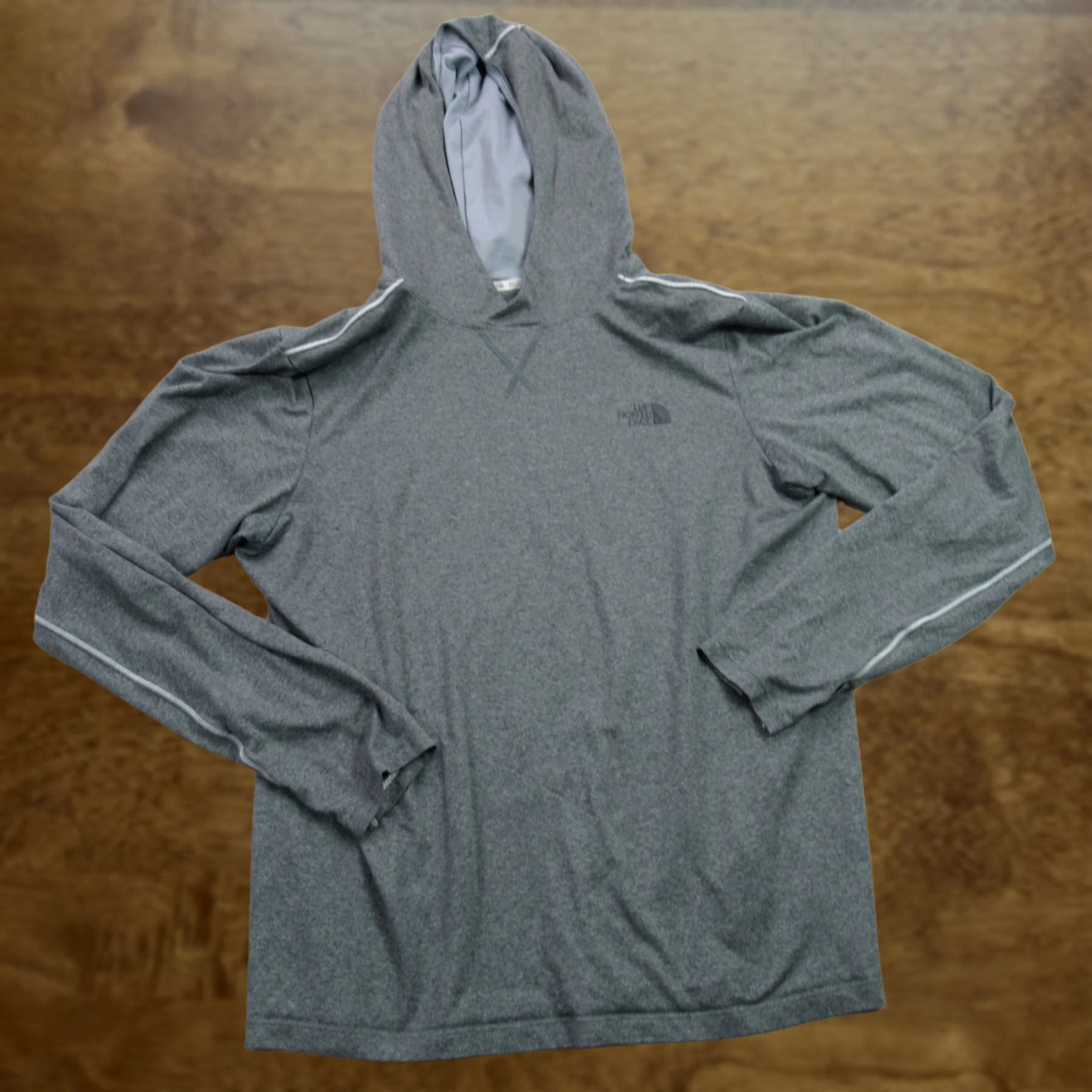 The North Face The North Face Hoodie Mens M Long Sleeve Hooded Pullover Gray/Navy Blue Casual Pullover Hoodie Men’s Regular Fit All Seasons Pockets Logo Size US M / EU 48-50 / 2 - 1 Thumbnail