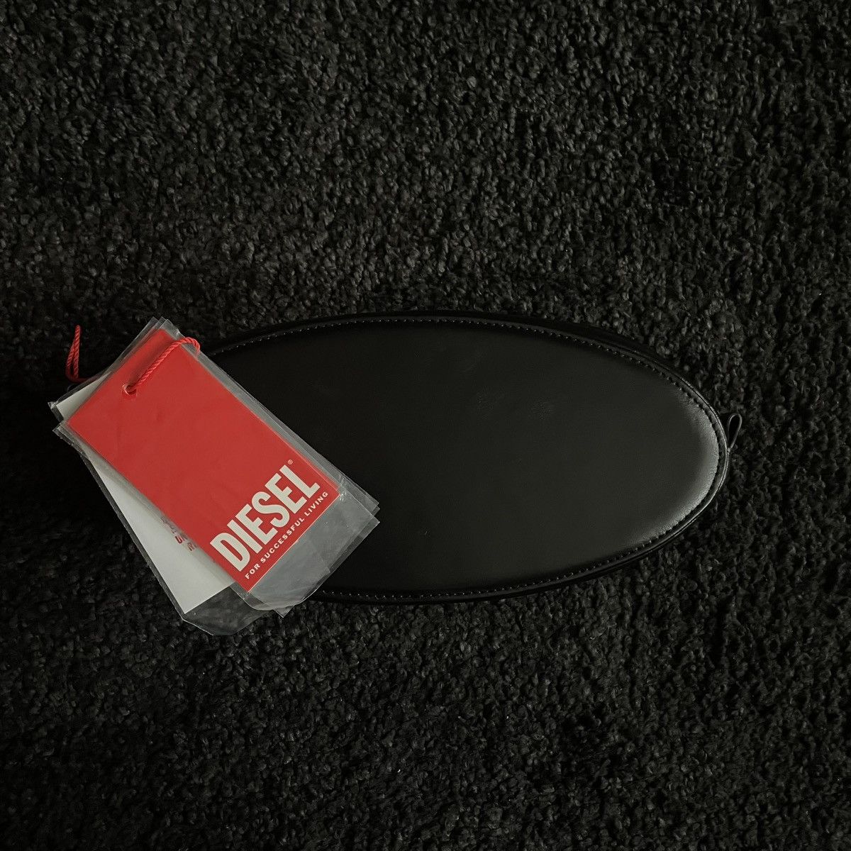 Designer × Diesel DIESEL 1DR - Pouch Small leather crossbody with logo plaque Size ONE SIZE - 3 Thumbnail