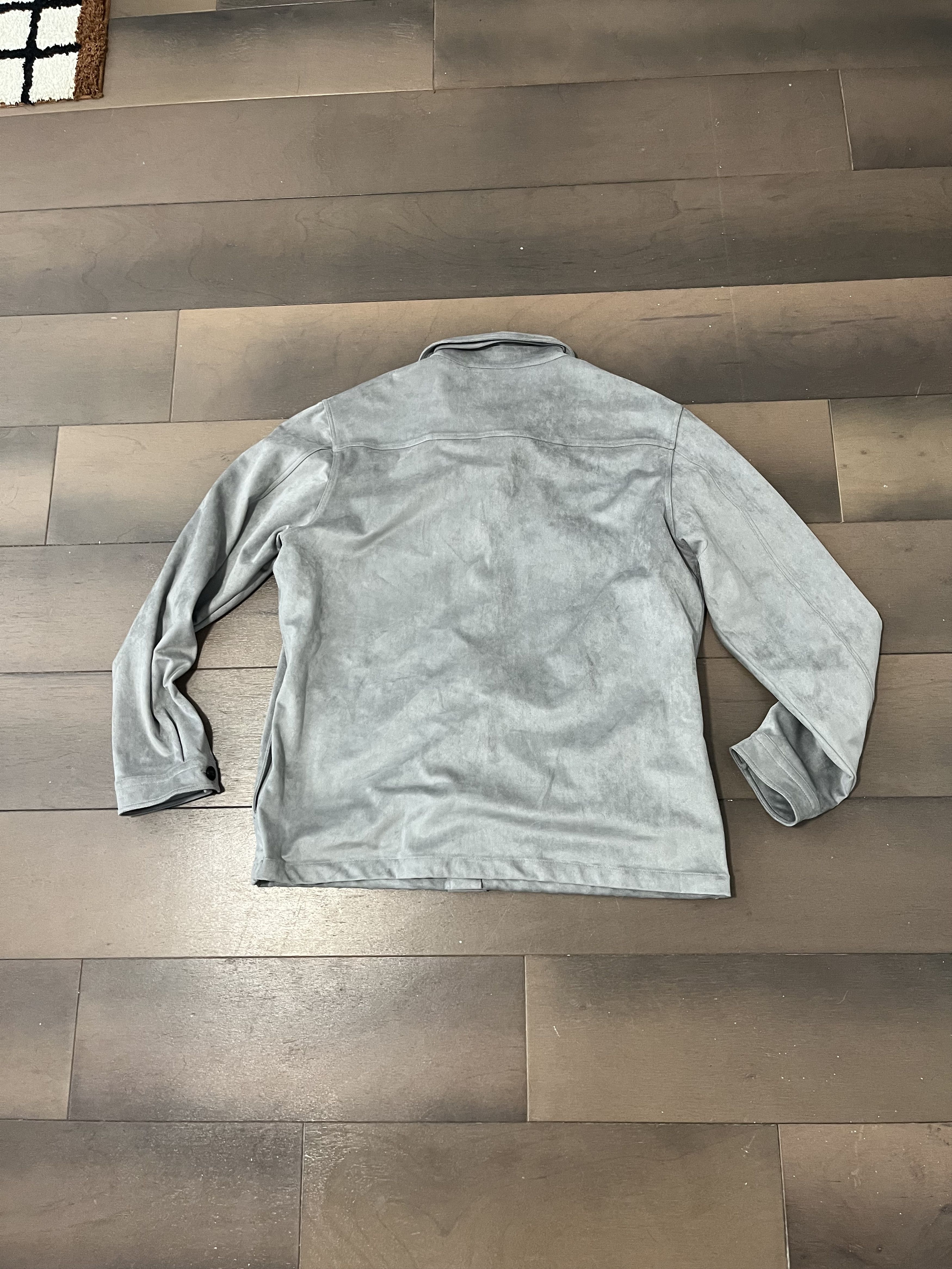 Hugo Boss Hugo Boss Faux Grey Suede Jacket - 4 pockets Size US L / EU 52-54 / 3 - 4 Thumbnail