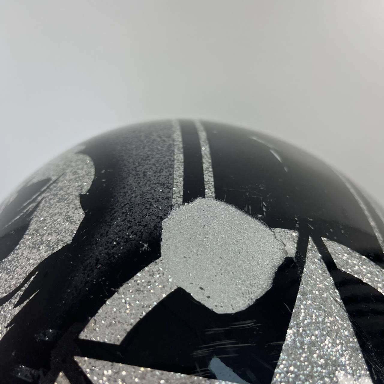Other Superflakes Black Glitter Open Face Helmet Skull Star Size L Size ONE SIZE - 3 Thumbnail