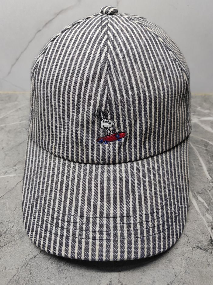 Peanuts Vintage Peanuts Snoopy Hickory Style Cap Hat Size ONE SIZE - 2 Thumbnail