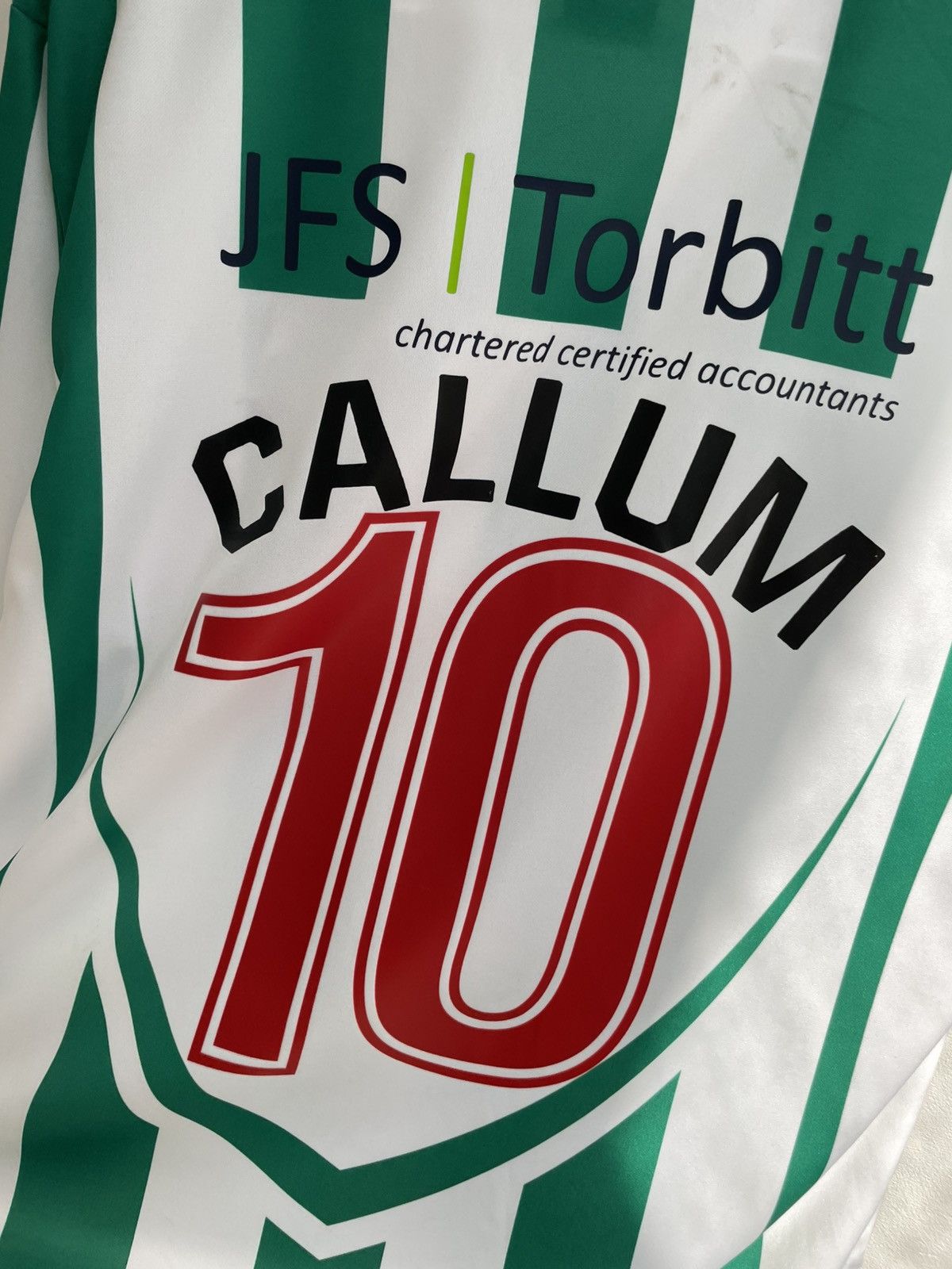 Errea Blyth Spartans AFC Callum #10 Football Soccer Jersey Shirt Size US M / EU 48-50 / 2 - 5 Thumbnail