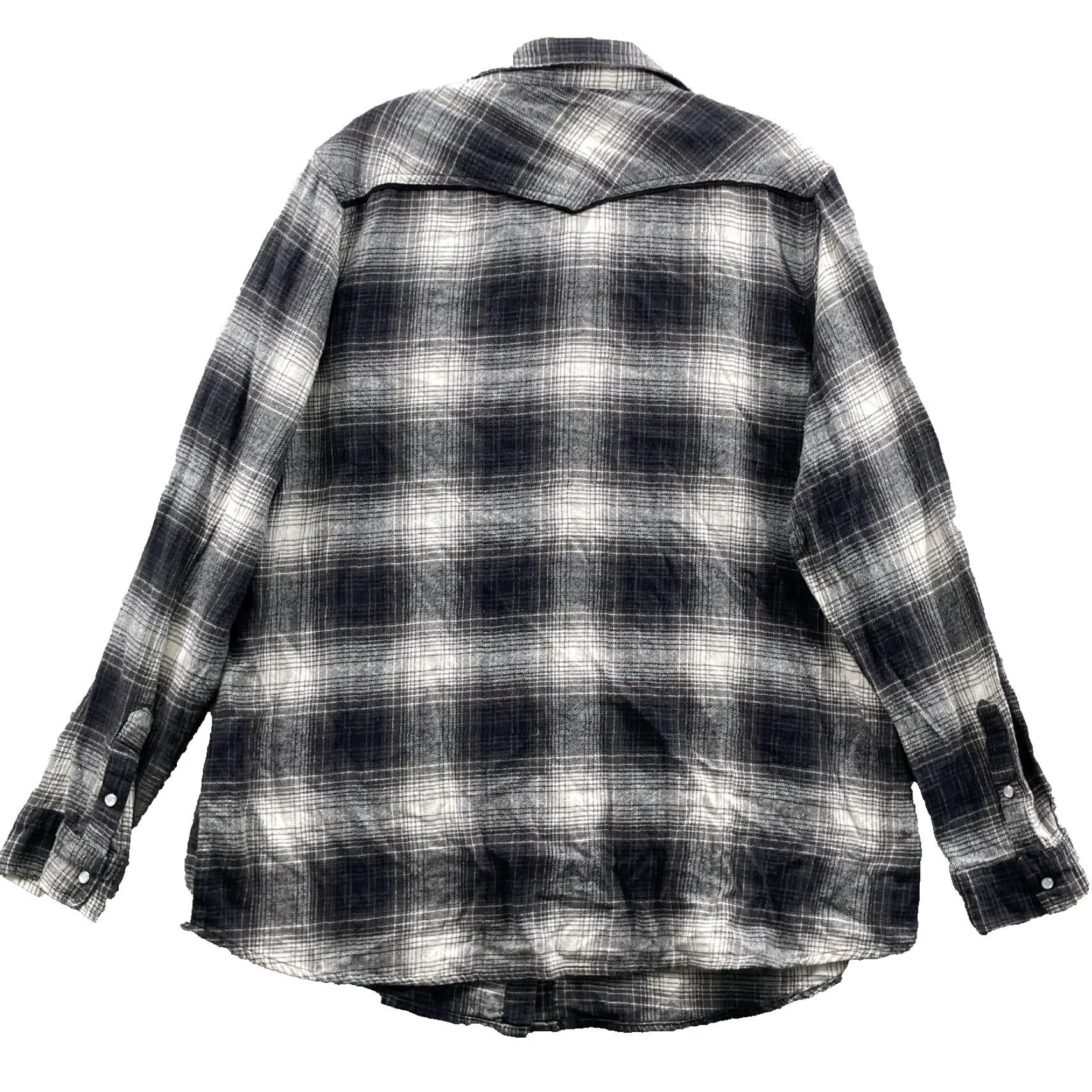 Vintage Canyon Guide Button-Up Shirt Women 2X Plaid Flannel Casual Western Workwear Y2k Cowboy Rodeo Black 2X Womens Size XXL / US 16-18 / IT 52-54 - 2 Thumbnail