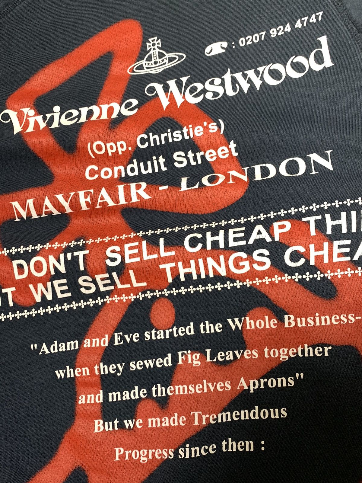 Vivienne Westwood Rare Vivienne Westwood We don't sell cheap things Sweatshirt Size US S / EU 44-46 / 1 - 4 Thumbnail