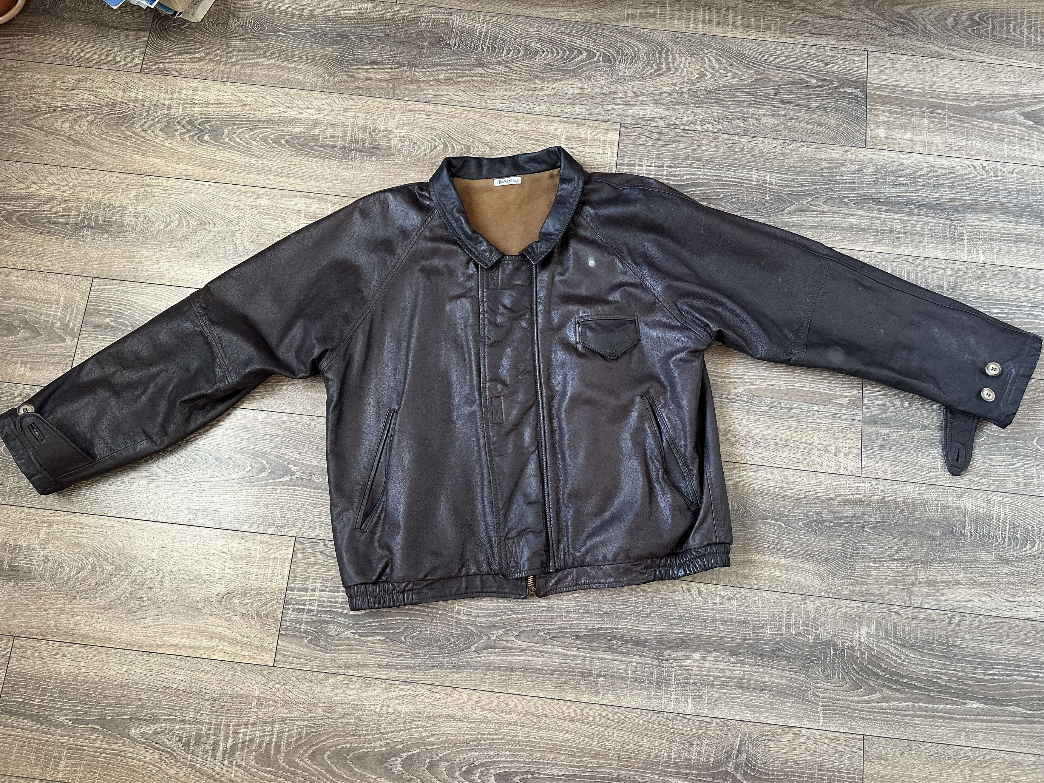 Boneville × C.P. Company × Massimo Osti 90's Boneville Leather Jacket Size US L / EU 52-54 / 3 - 1 Thumbnail