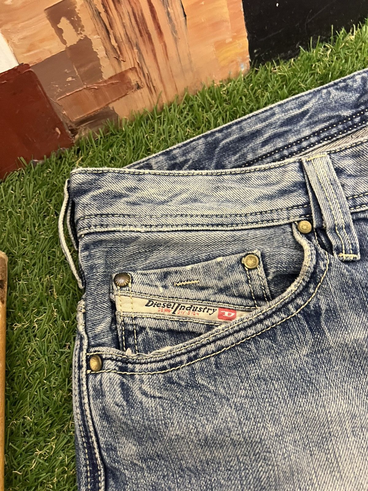 Diesel Diesel Viker Dragon Distressed Denim Light Blue Jeans Pants Size US 34 / EU 50 - 12 Thumbnail