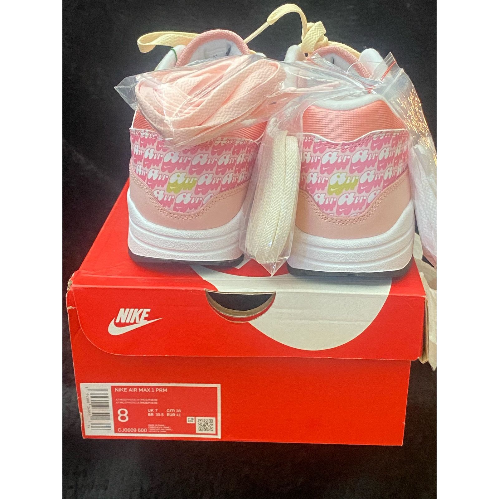 Nike Nike Air Max 1 PRM Strawberry Lemonade sz m8 w9.5 Size US 8 / EU 41 - 3 Thumbnail