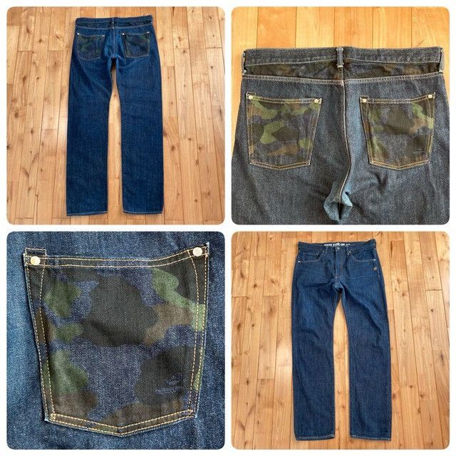 Bape BAPE CAMO denim pants a bathing ape NIGO ★size L Size US 34 / EU 50 - 1 Thumbnail