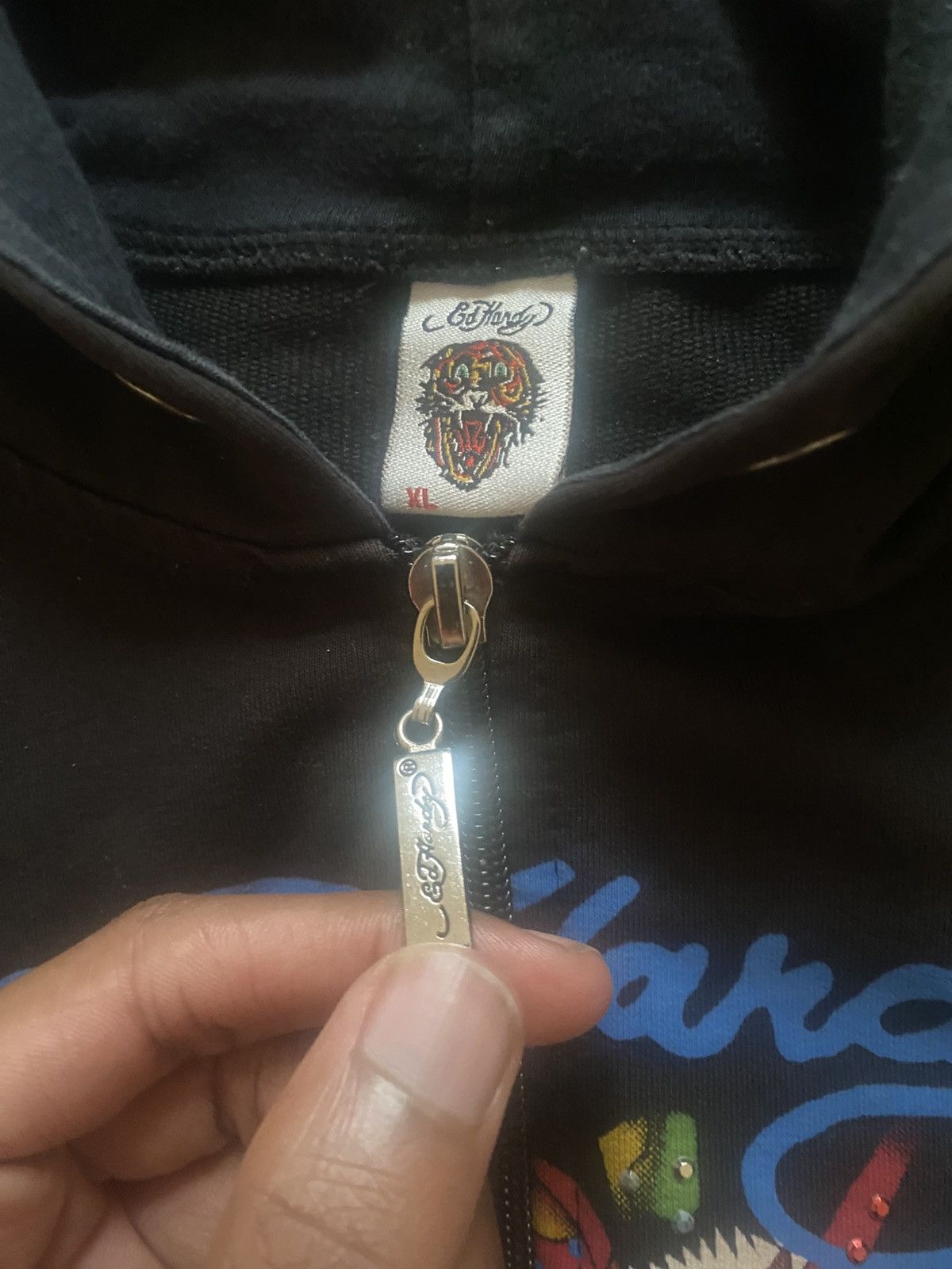 Christian Audigier × Ed Hardy Vintage Ed hardy/Christian Audigier zip up Size US L / EU 52-54 / 3 - 3 Thumbnail