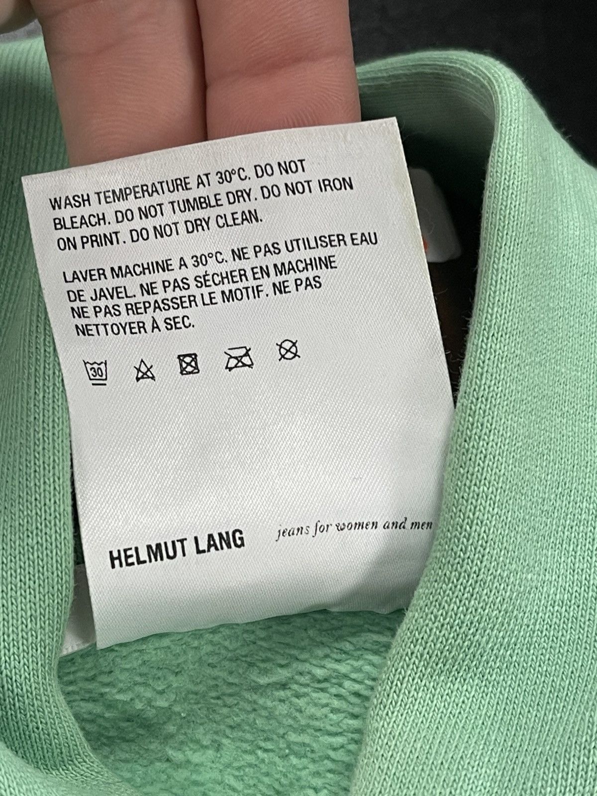 Helmut Lang Size S - Helmut Lang Green Hoodie Streetwear Designer Size US S / EU 44-46 / 1 - 8 Thumbnail