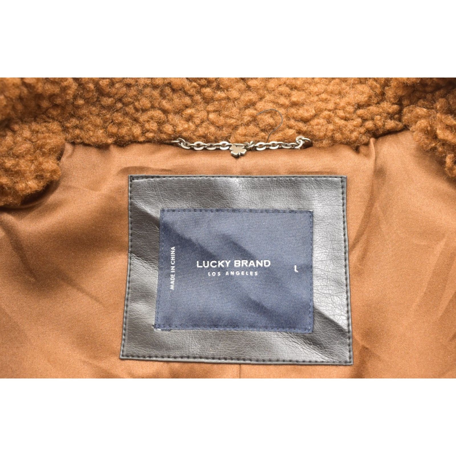 Lucky Brand Lucky Brand Coat Women L Brown Faux Fur Sherpa Teddy Bear Long Trench Coat Holiday Winter Fall Size L / US 10 / IT 46 - 7 Thumbnail