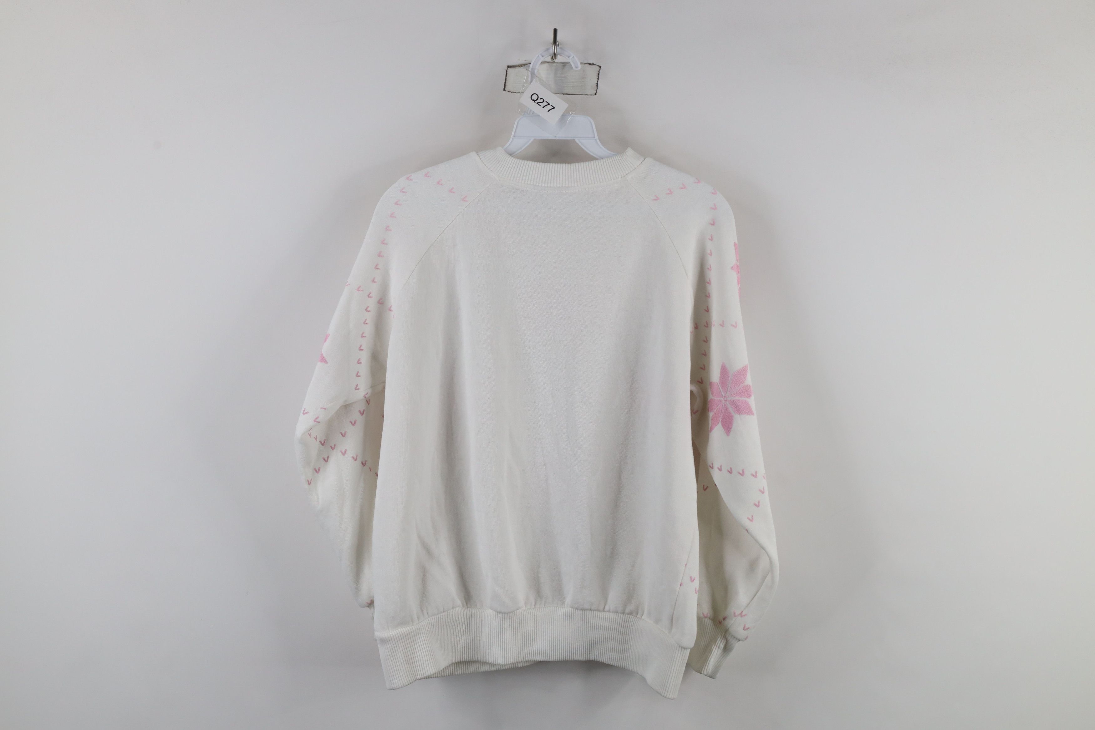 Vintage Vintage 90s Streetwear Snowflake Puffy Sweatshirt White Size M / US 6-8 / IT 42-44 - 11 Thumbnail
