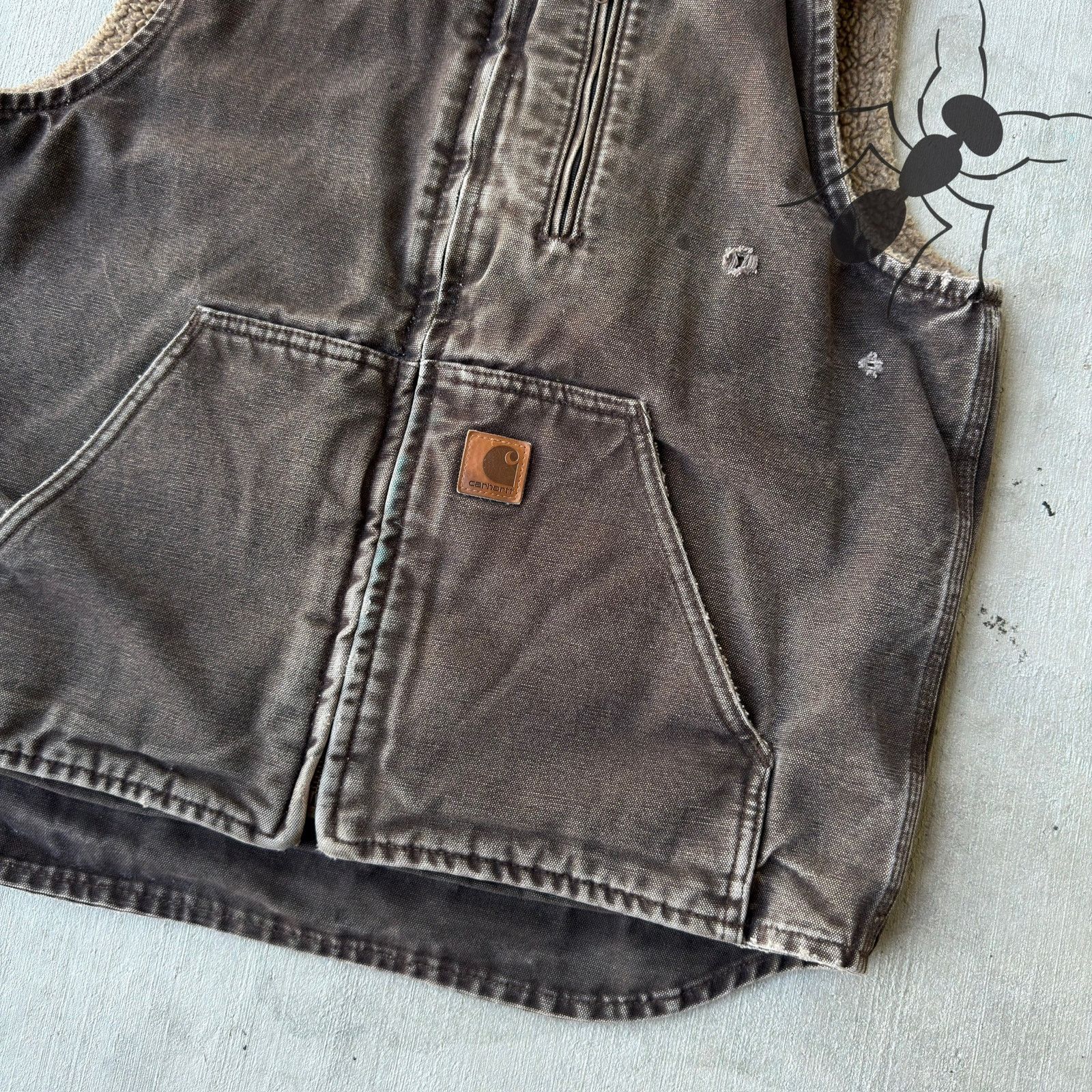 Carhartt × Vintage Carhartt V33 DKB brown work wear vest Size US M / EU 48-50 / 2 - 2 Thumbnail