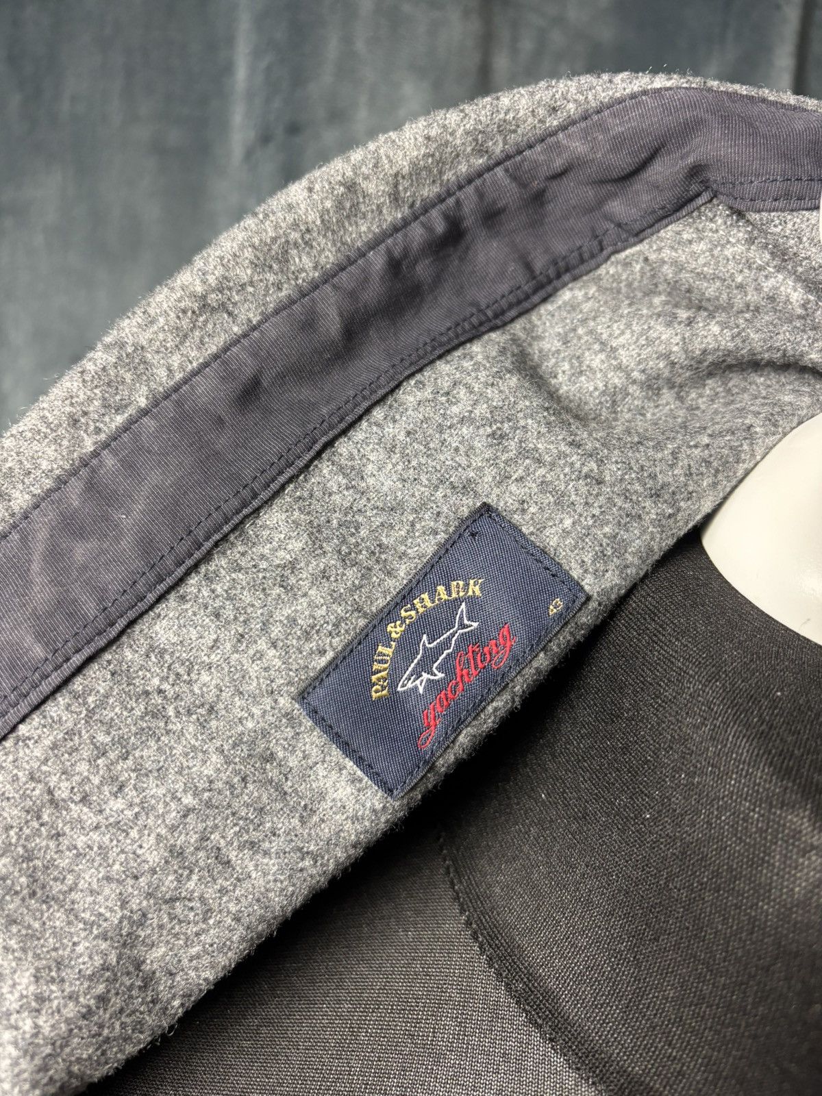 Paul & Shark Paul & Shark Yachting Grey Wool Button Up Shirt Flannel Size US XL / EU 56 / 4 - 8 Thumbnail