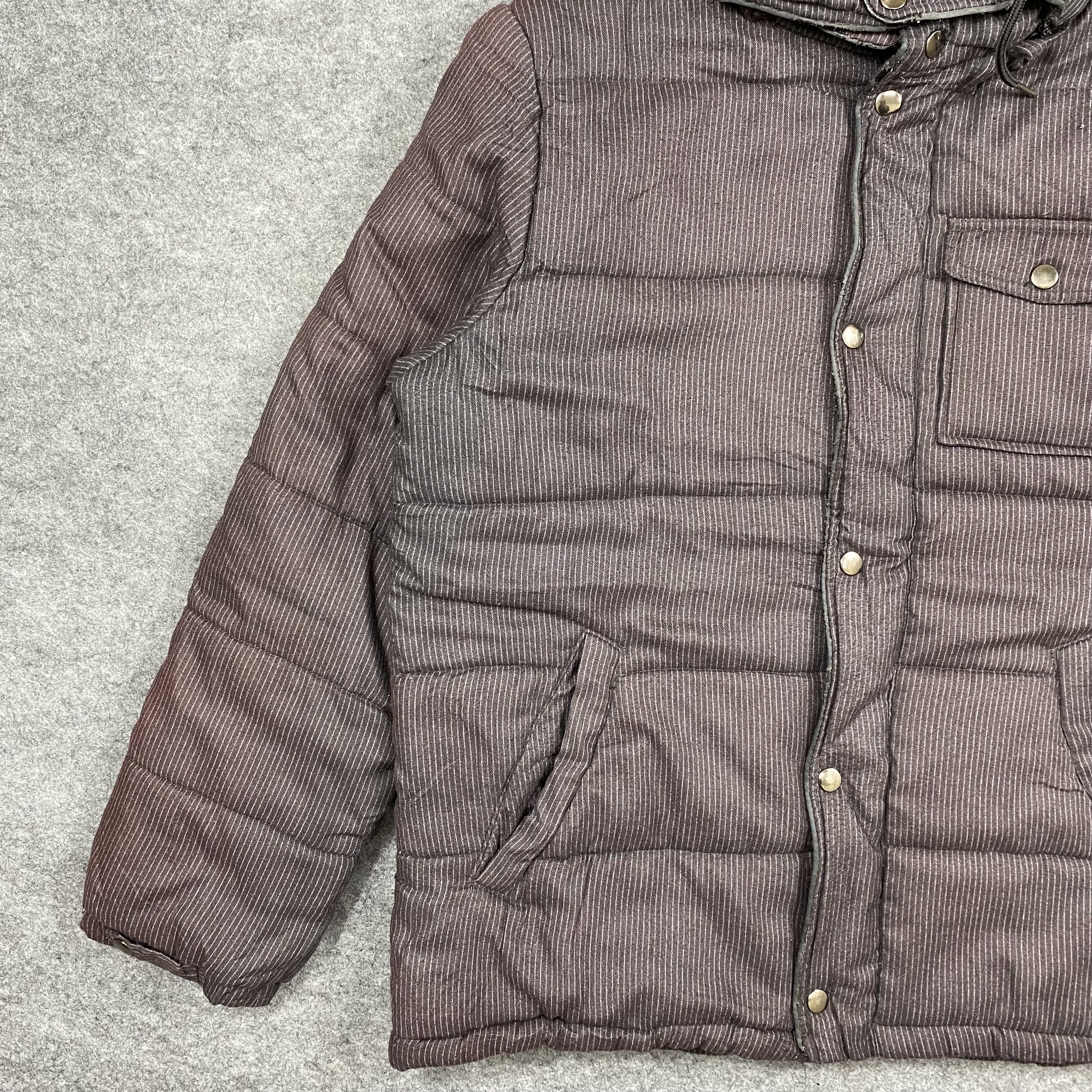 Vintage VTG 2009 J.N.R.D Pinstripe Hooded Puffer Jacket-J670 Size US M / EU 48-50 / 2 - 4 Thumbnail