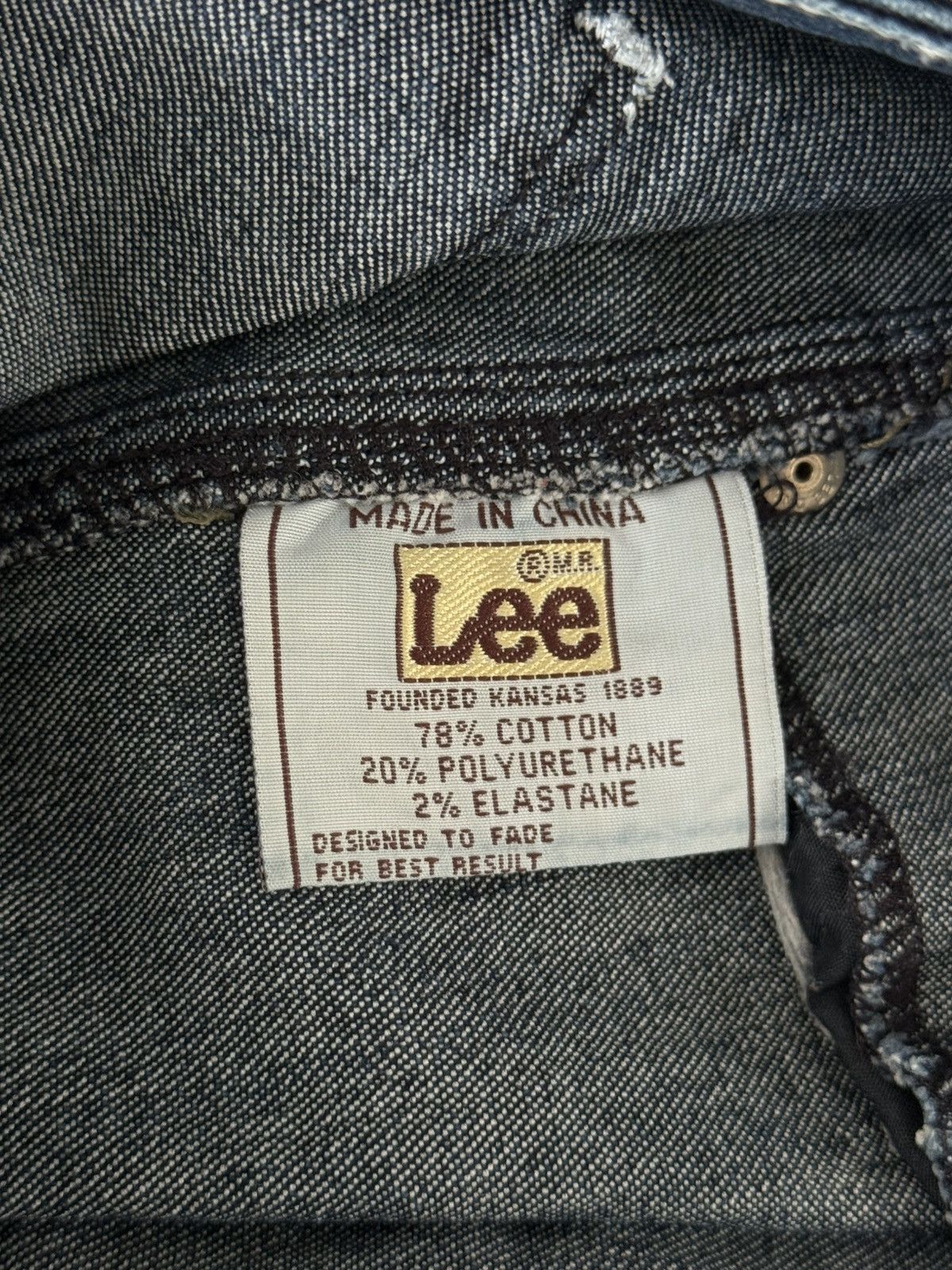 Lee Vintage Lowrise Lee Denim Jeans Size 32" / US 10 / IT 46 - 7 Thumbnail