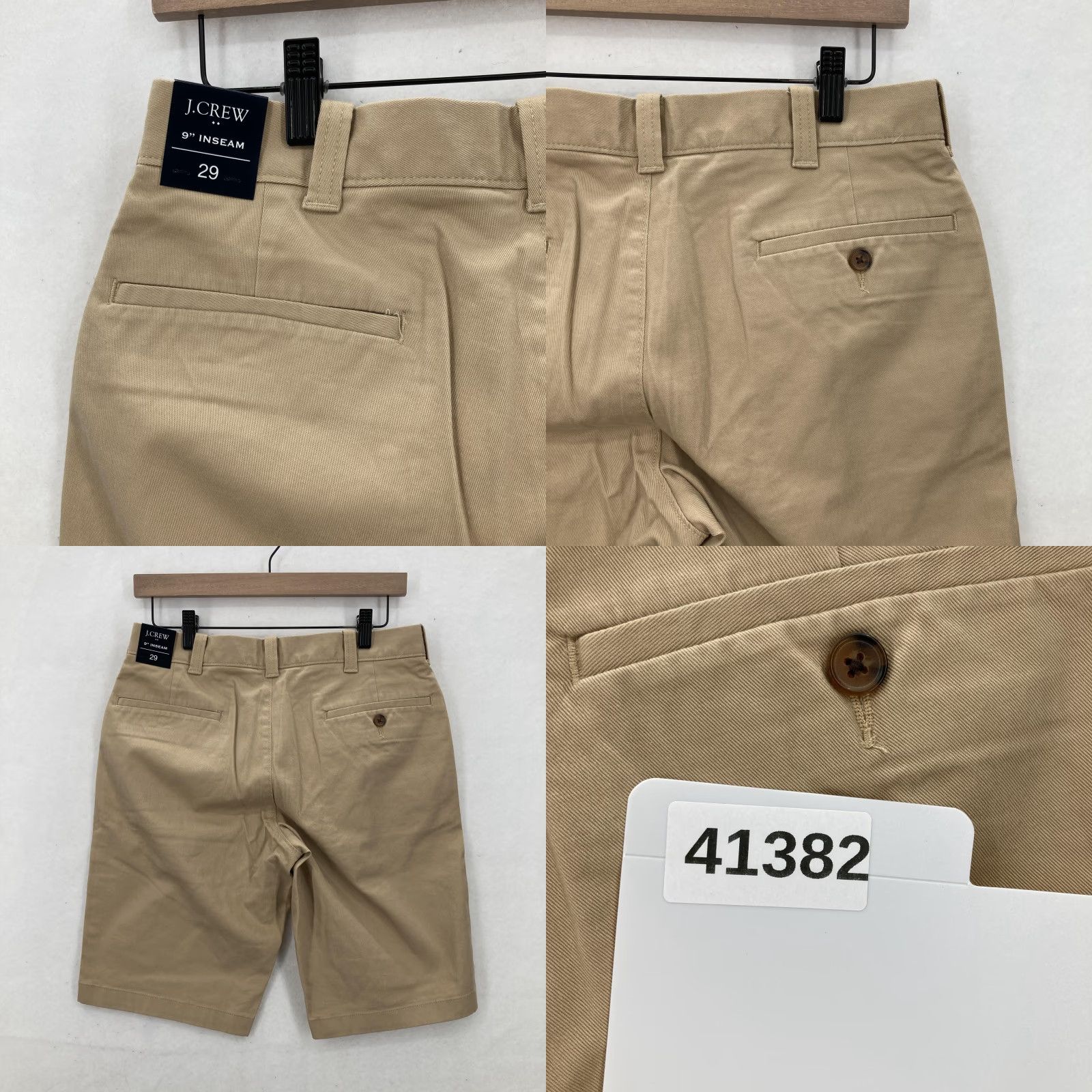 J.Crew J.Crew Shorts Mens 29 Khaki Beige Stretch Chino Flat Front Casual Twill Preppy Shirt? Size US 29 - 9 Thumbnail